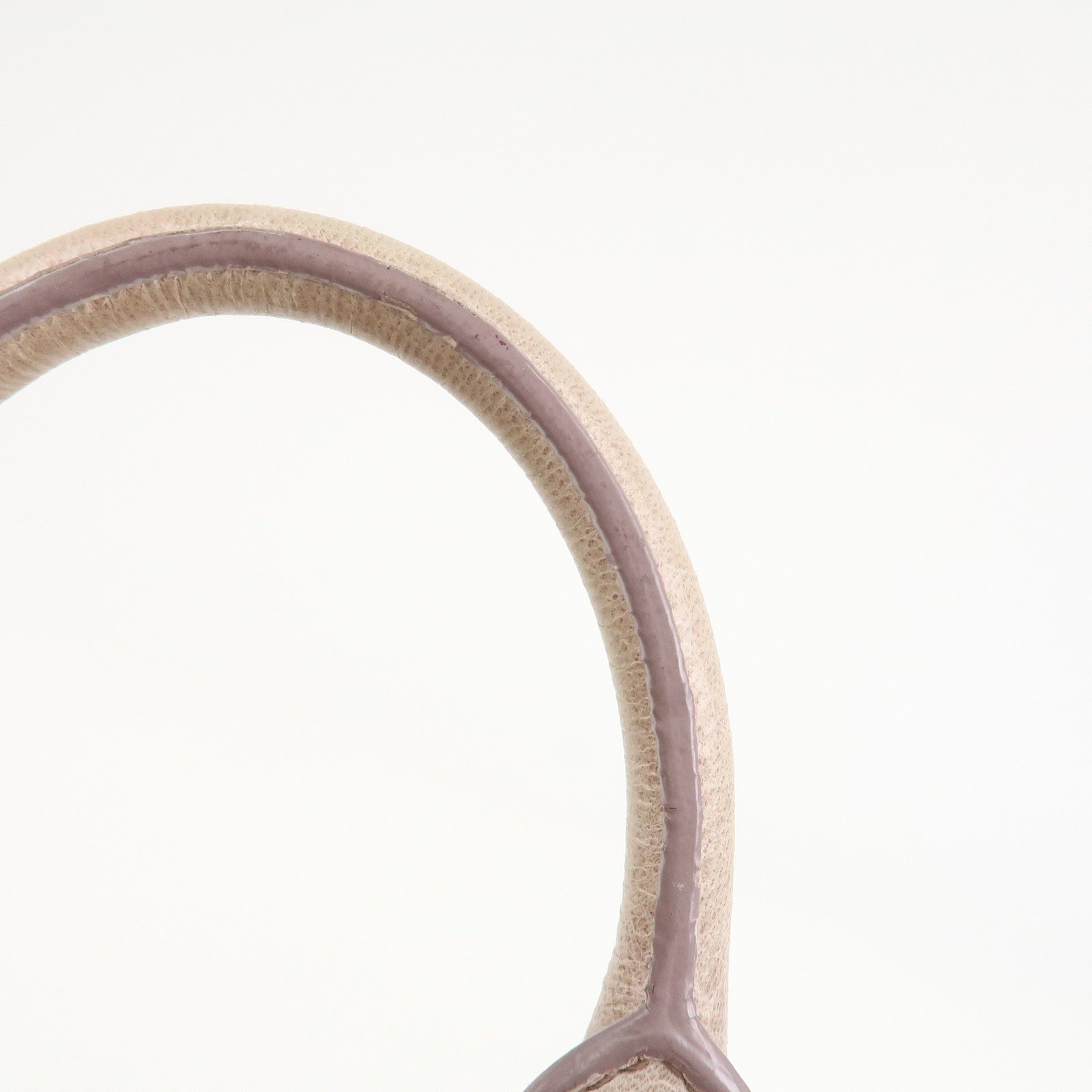 MIU MIU Logo Leather  2Way Bag Hand Bag Shoulder Bag Ivory