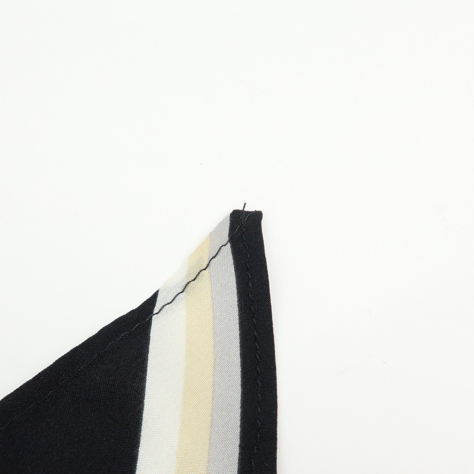 CHANEL COCO Mark Silk100% Train Scarf Shawl Black
