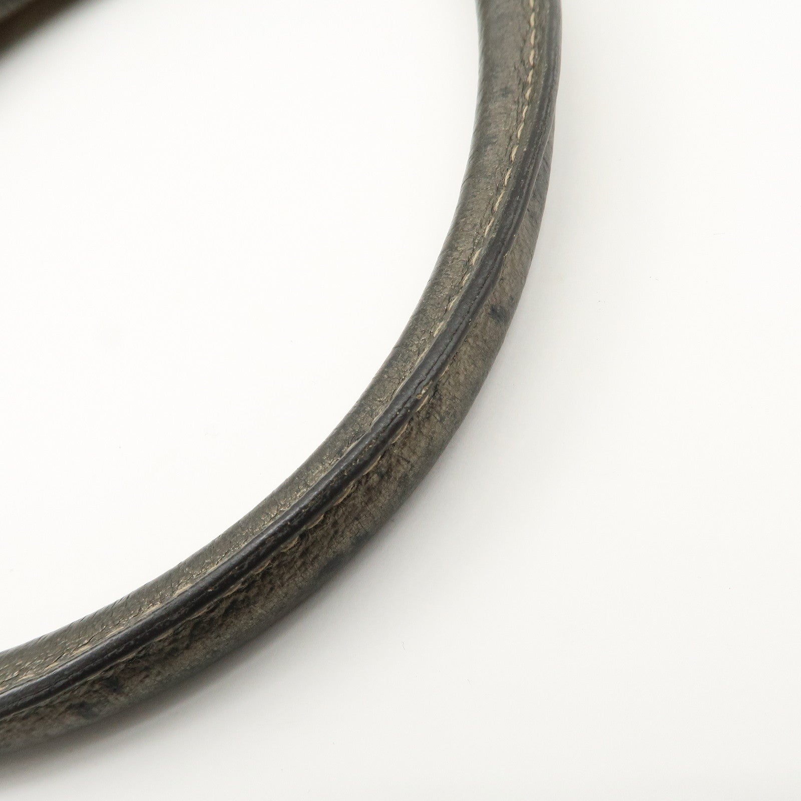 GUCCI Abbey GG Canvas Leather Shoulder Bag Beige Bronze 130738 Used