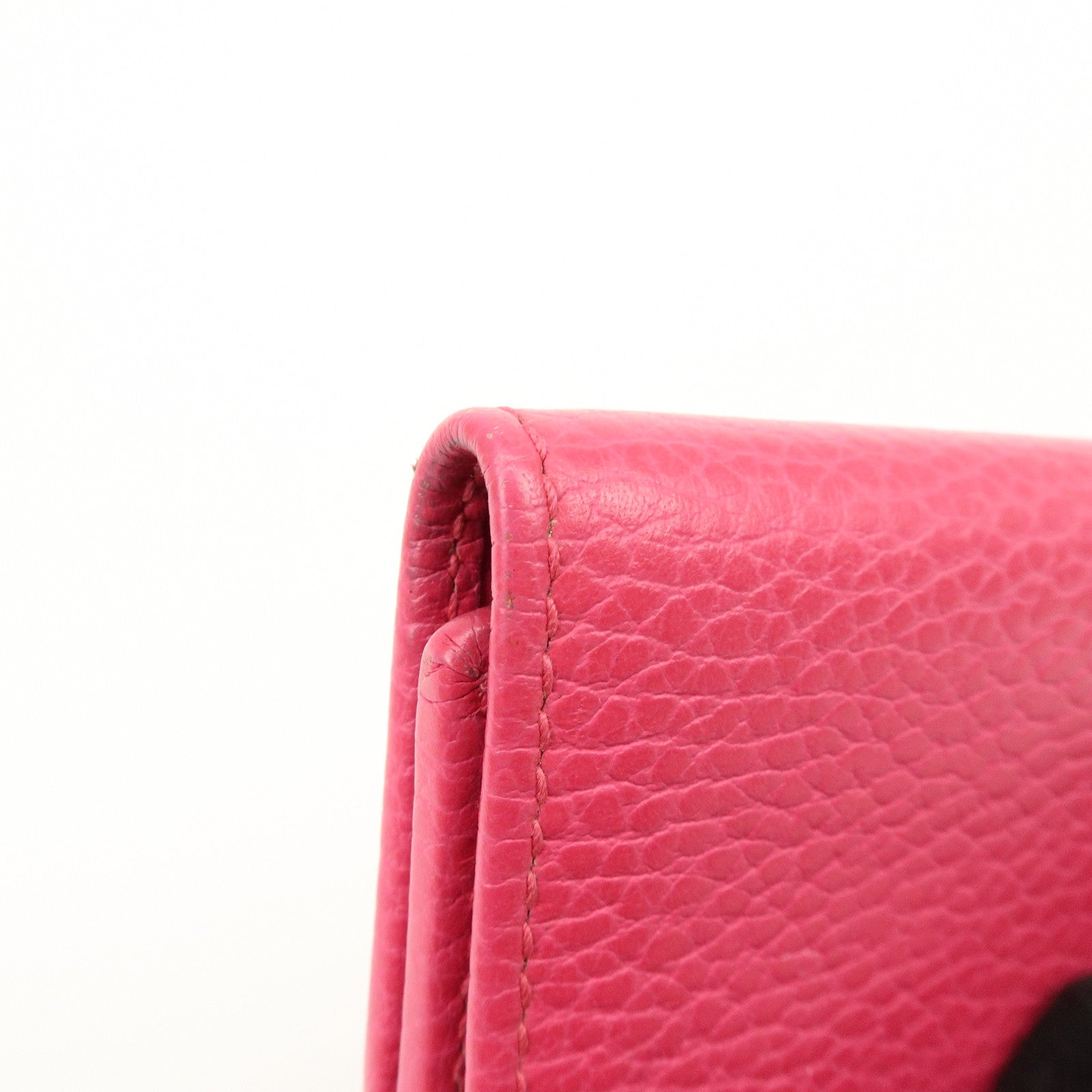 GUCCI GG Marmont Leather 6 Rings Key Case Key Holder Pink 456118