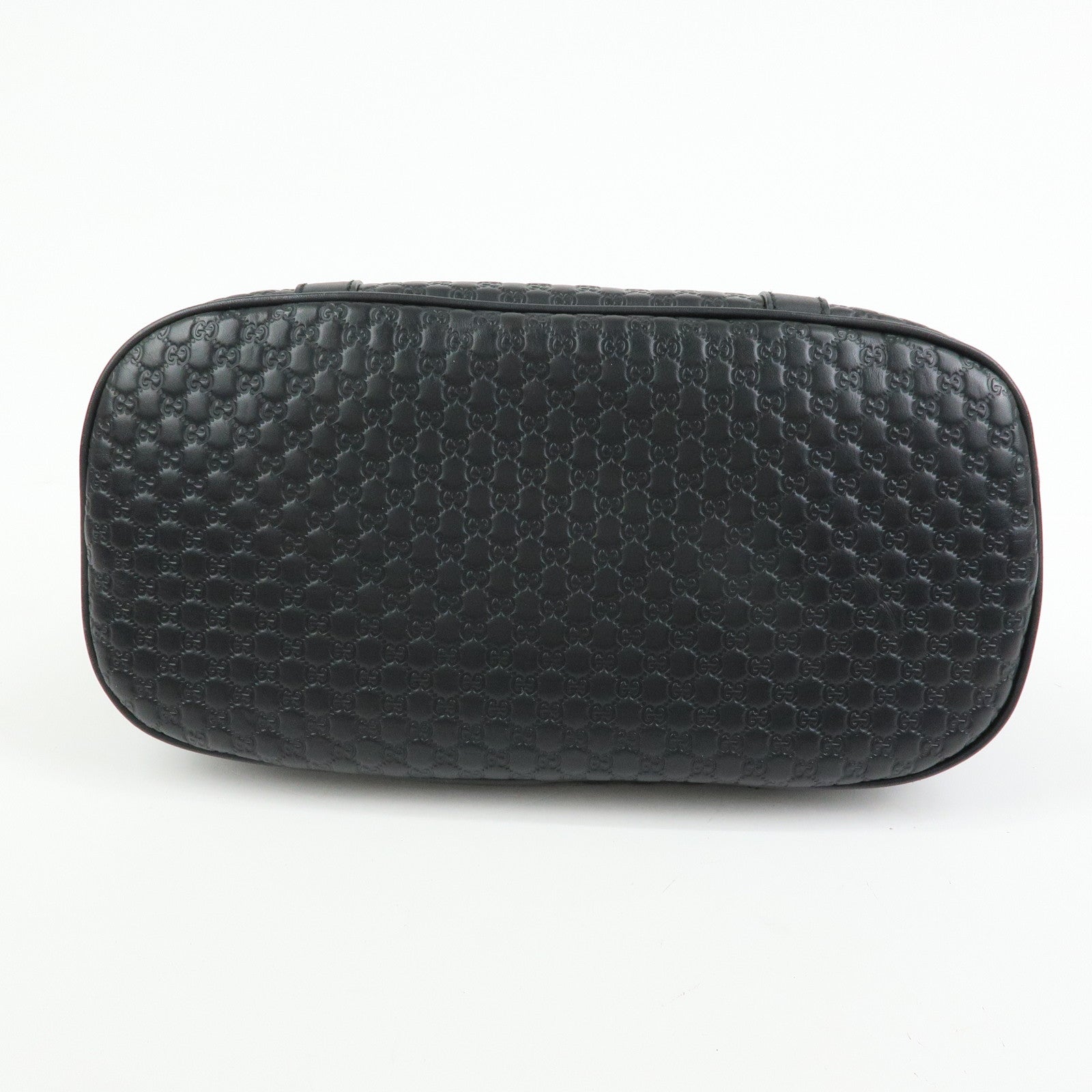 GUCCI Microguccissima Leather 2WAY Bag Hand Bag Black 449663