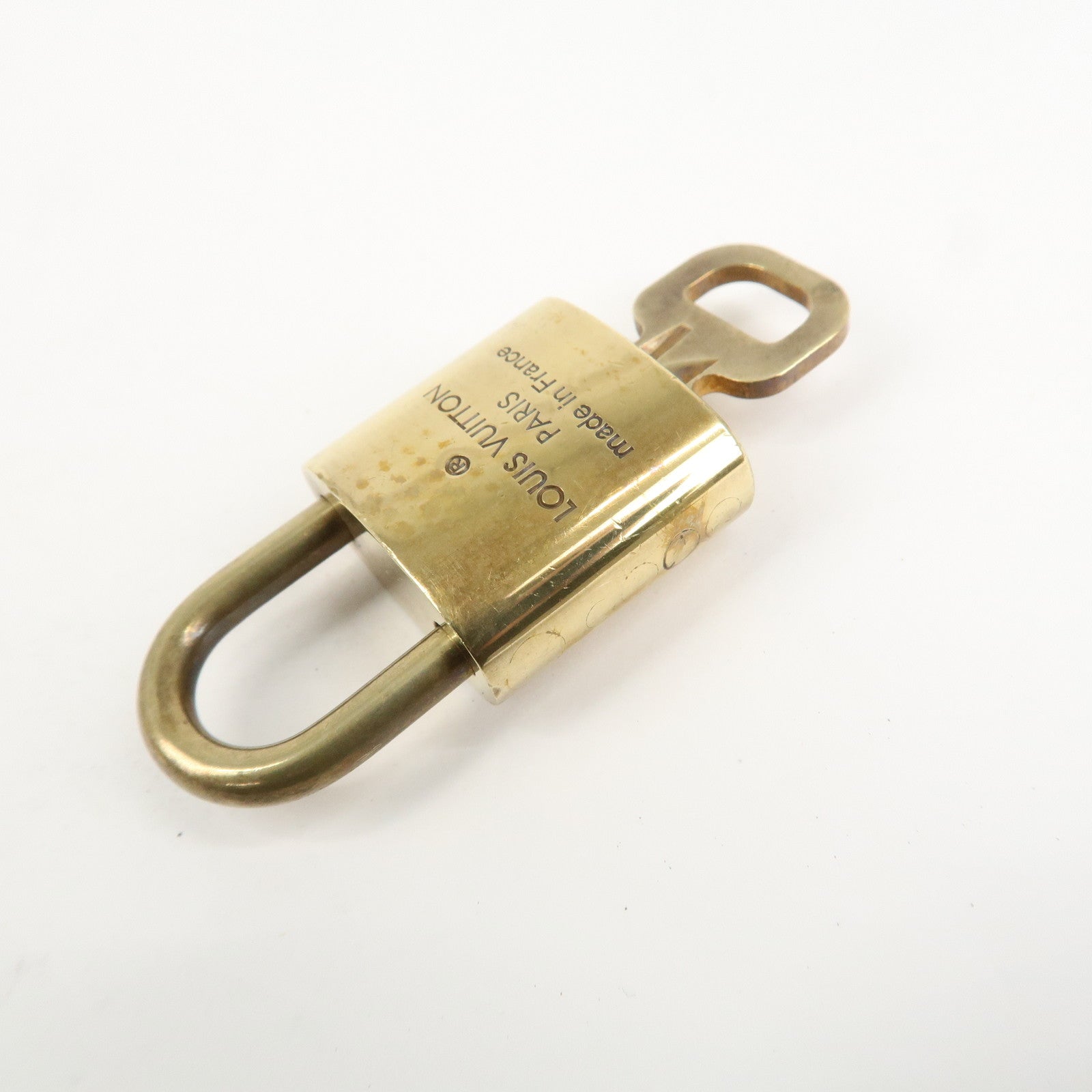 Louis Vuitton Set of 10 Lock & Key Cadena Key Lock Metal Gold Used