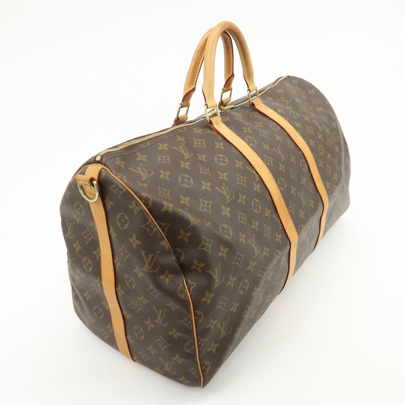 Louis Vuitton Monogram Keep All Bandouliere 55 Boston Bag M41414