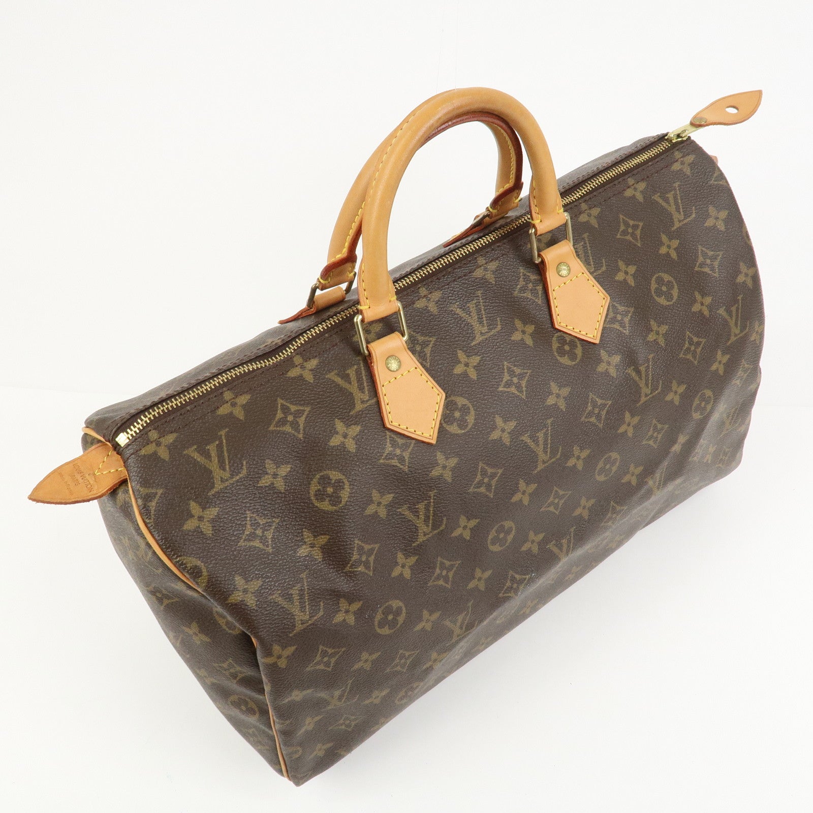 Louis Vuitton Monogram Speedy 40 Hand Bag Boston Bag Brown M41522