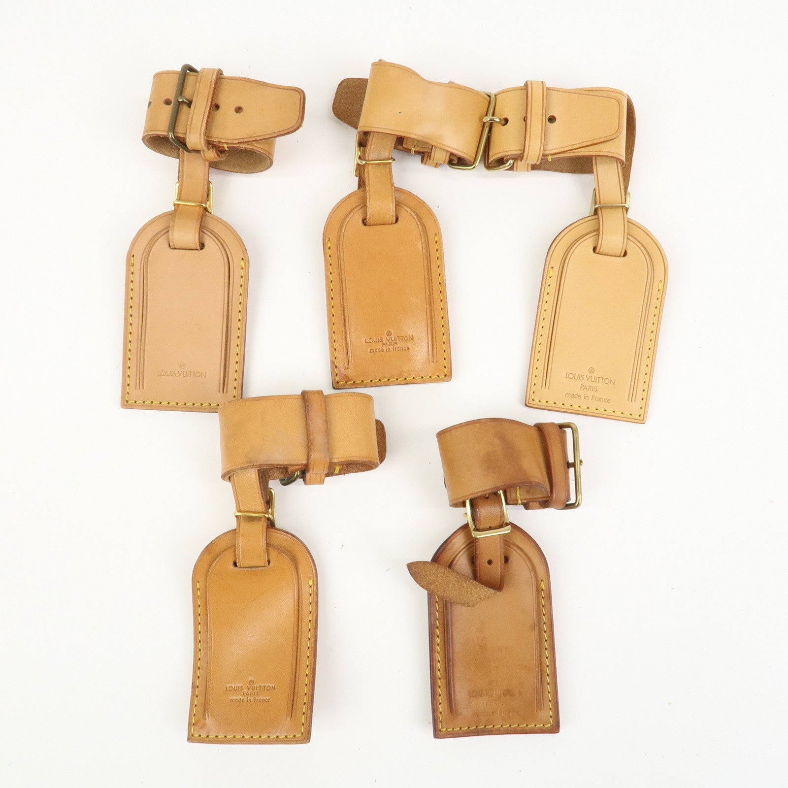 Louis Vuitton Set Of 20 Leather Name Tag & Poignet