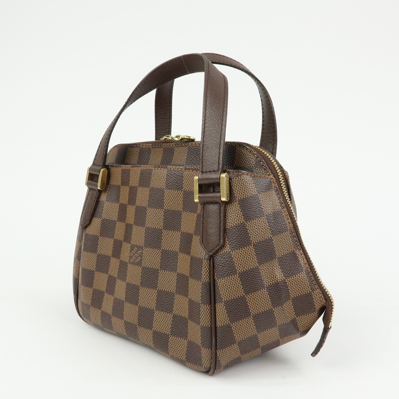 Louis Vuitton Damier Canvas Belem PM Hand Bag Ebene Brown N51173