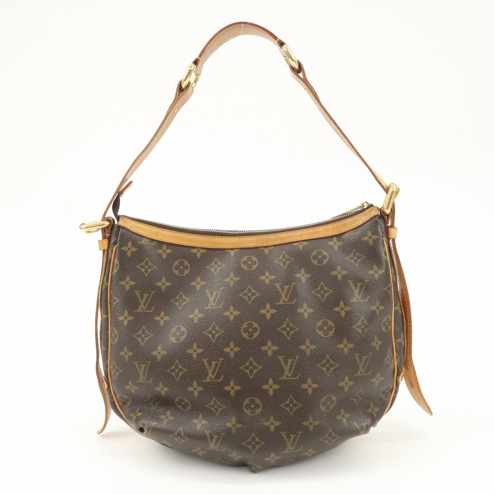 Louis Vuitton Monogram Tulum GM Shoulder Bag Brown M40075 Used