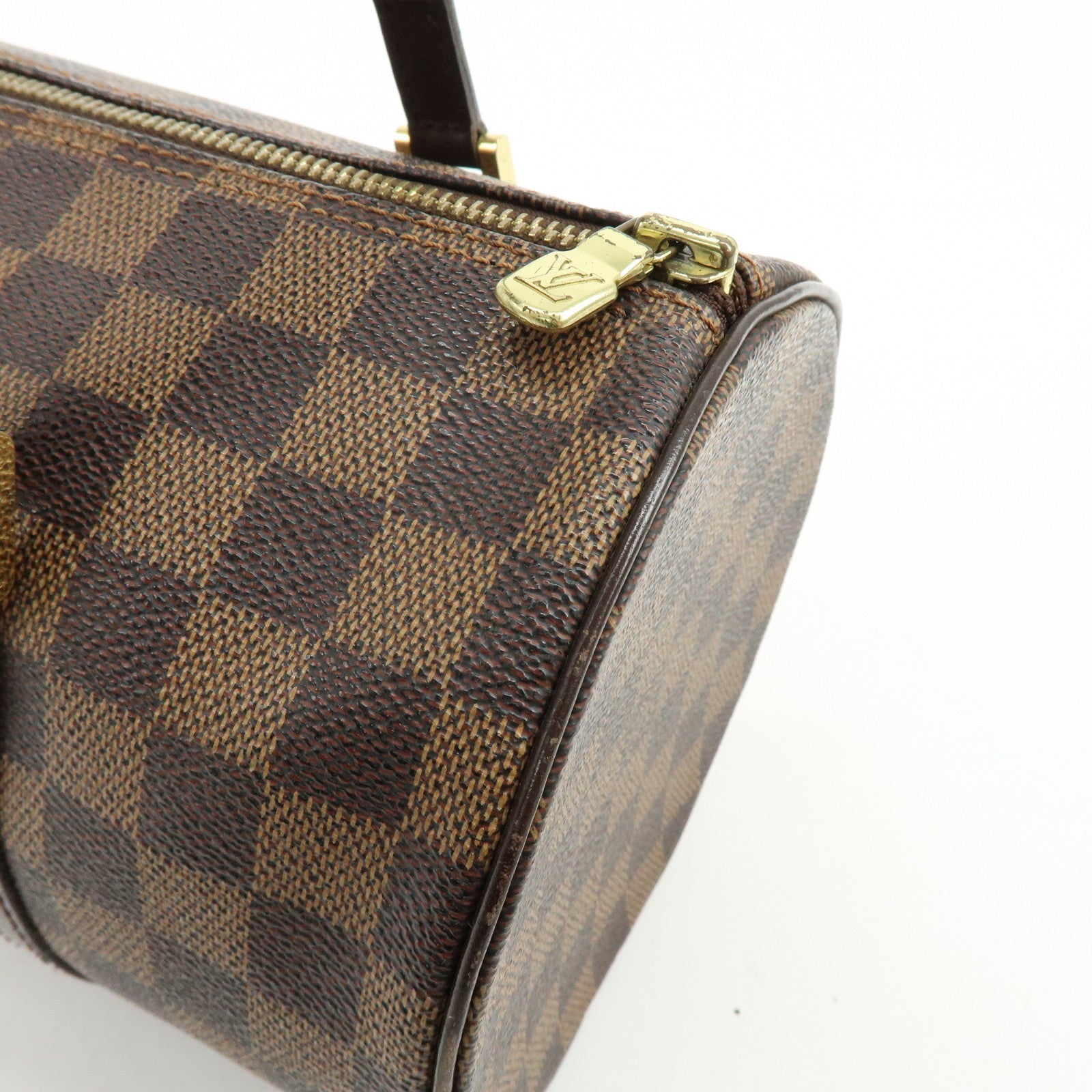 Louis Vuitton Damier Ebene Papillon 30 Hand Bag Brown N51303