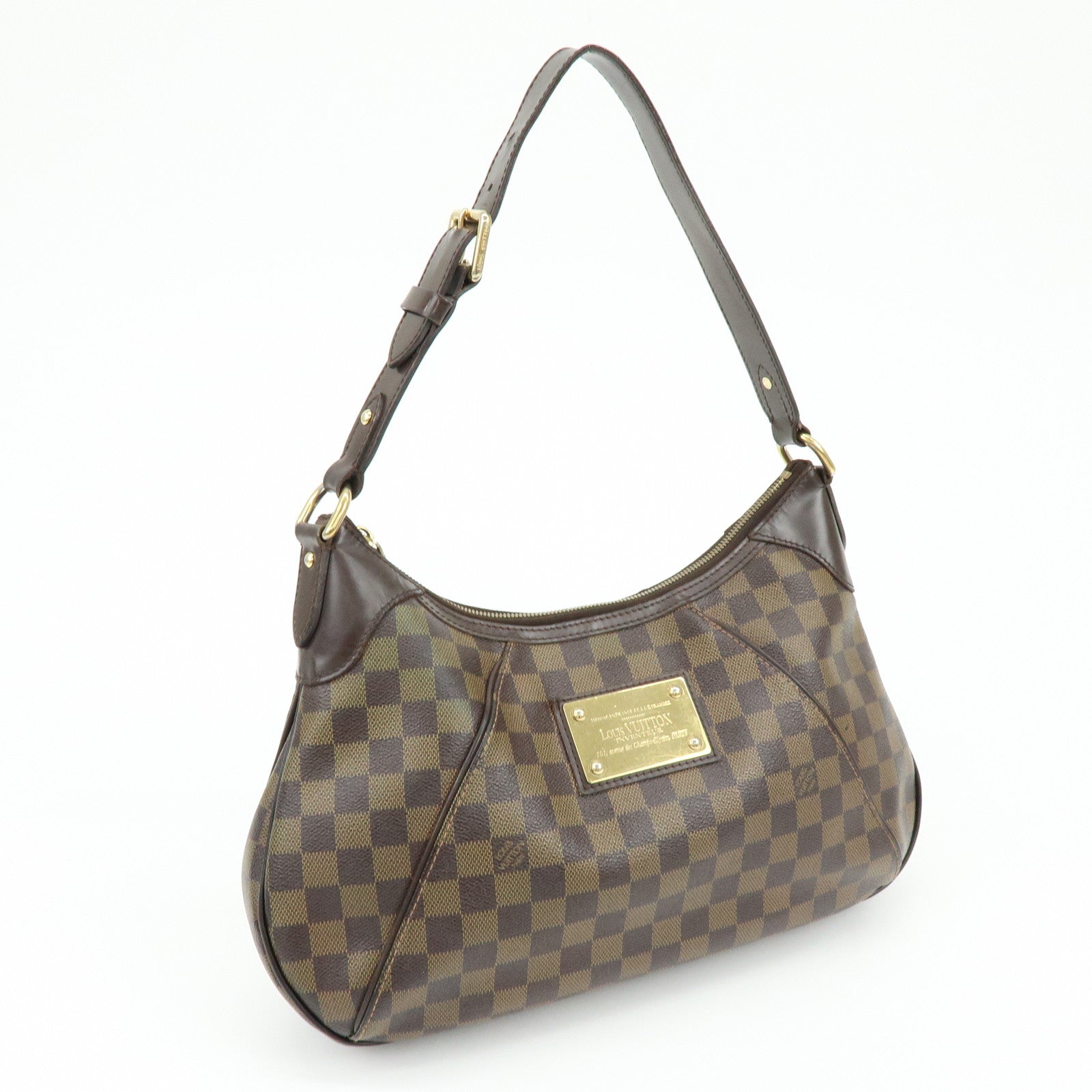 Louis Vuitton Damier Thames GM Shoulder Bag Brown N48181