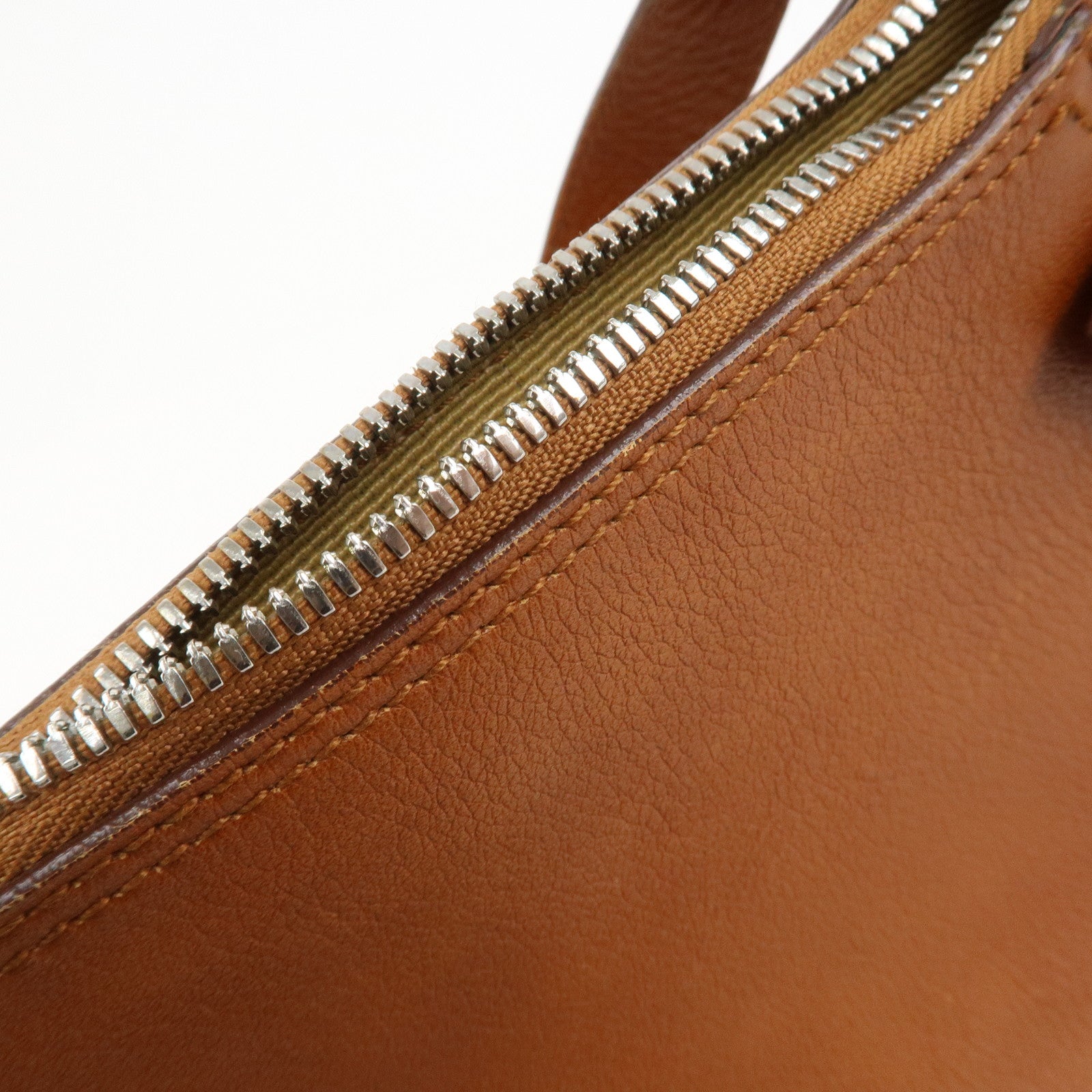 Ferragamo Gancini Leather Shoulder Bag Hand Bag Brown