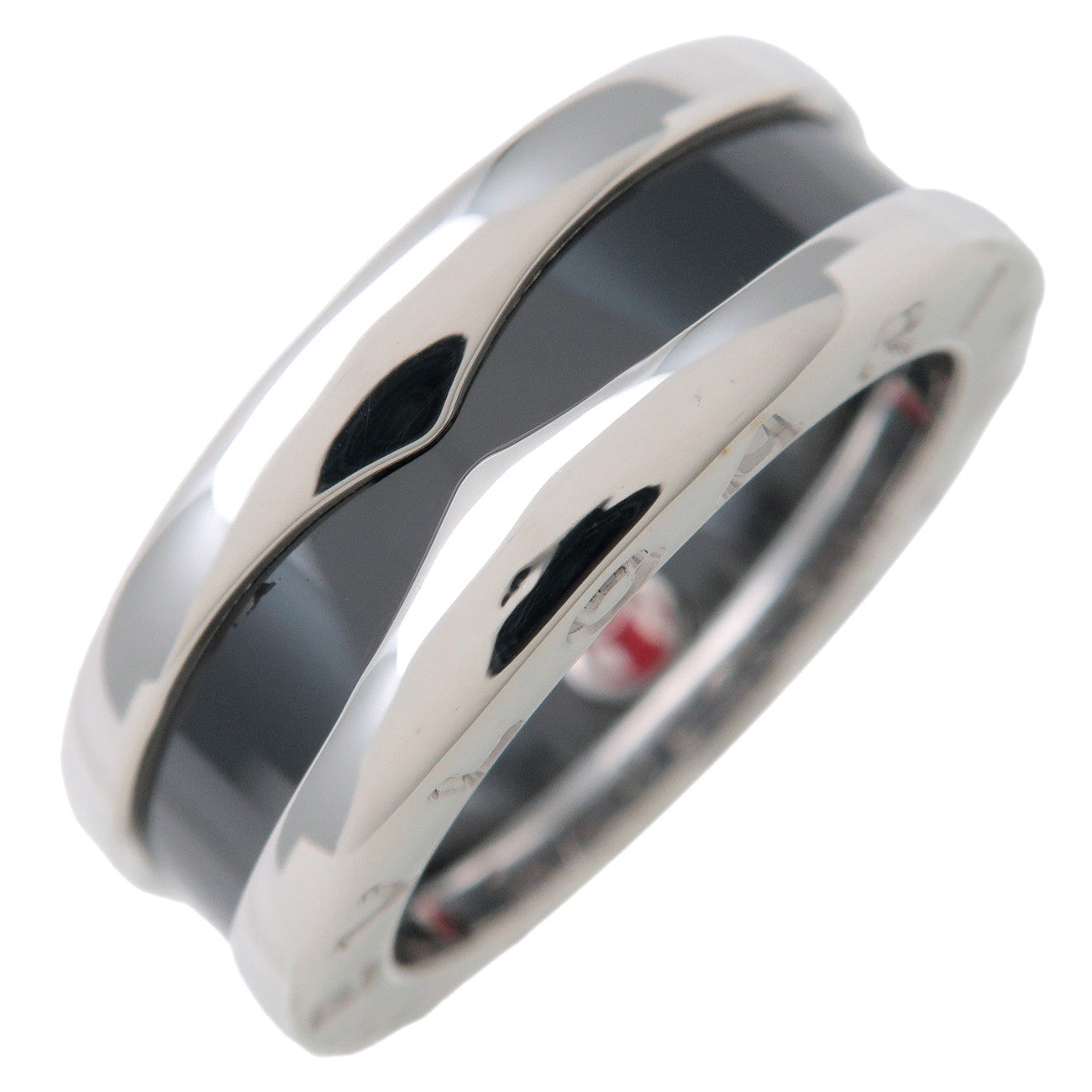 BVLGARI B-Zero1 Save the Children SV925 Ceramic Ring #48 US4 Black