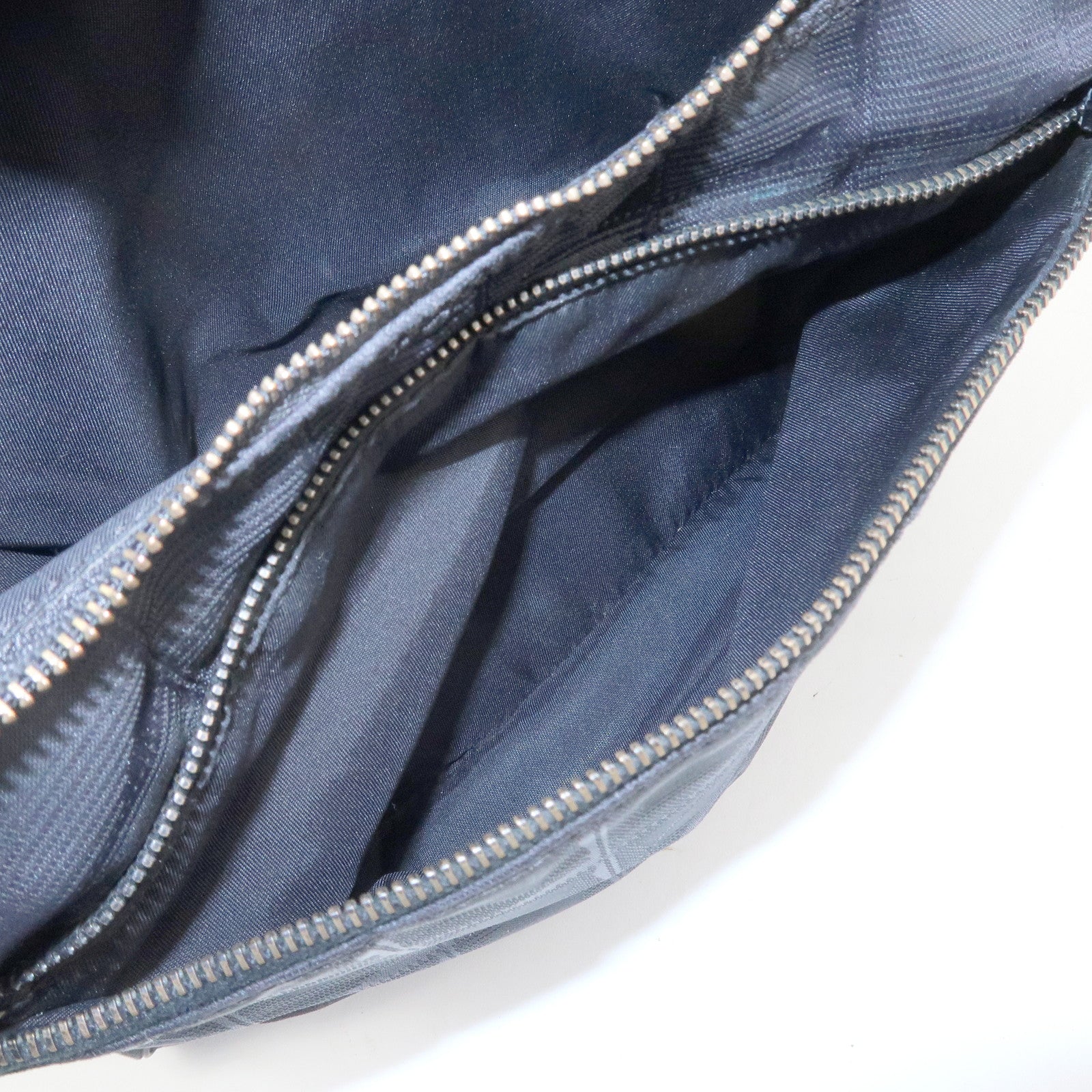 CHANEL New Travel Line Nylon Jacquard Leather 2Way Bag Black A15958