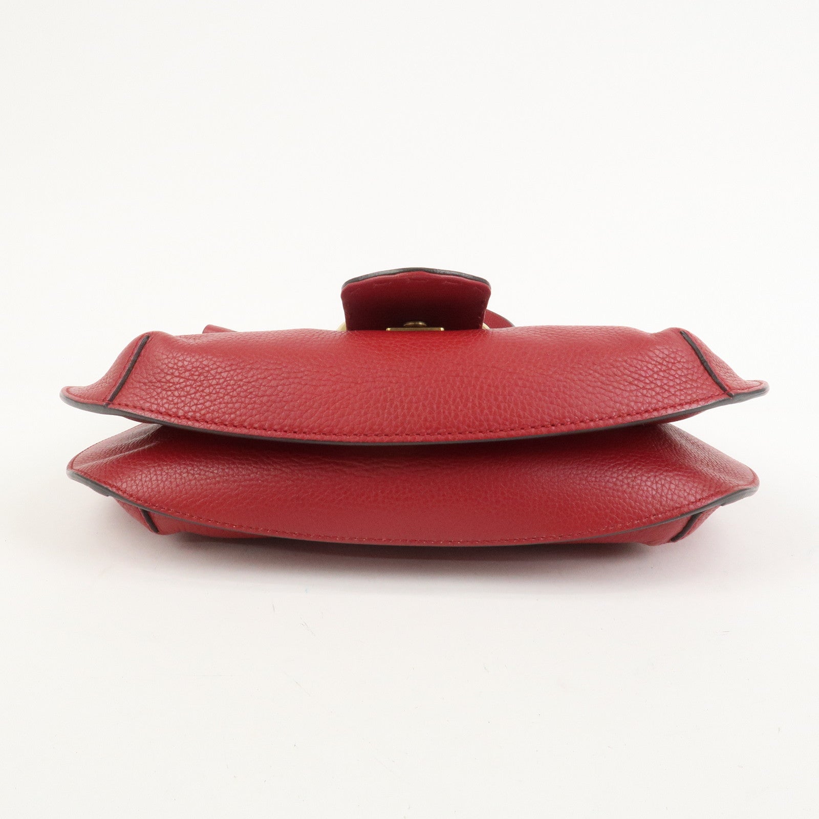 GUCCI GG Marmont Tiger Head Leather Shoulder Bag Red 409154