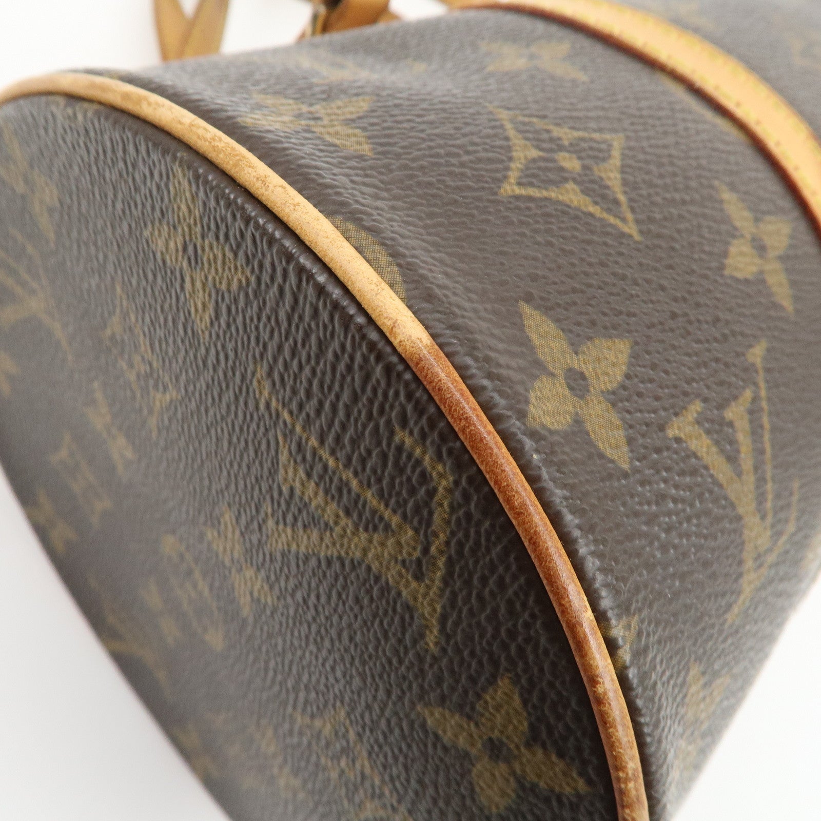Louis Vuitton Monogram Papillon 30 Hand Bag Brown M51385