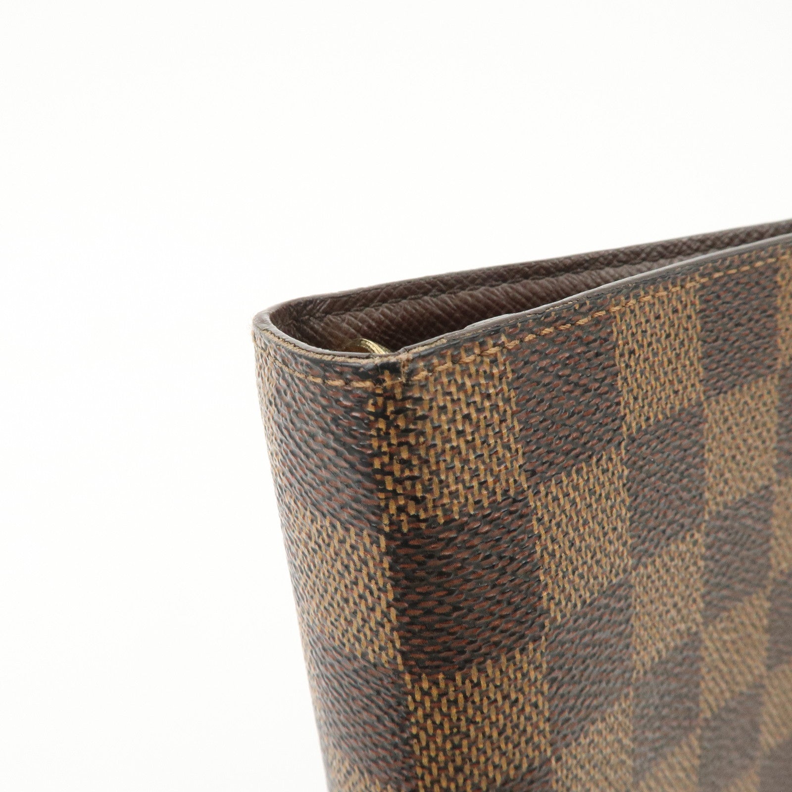 Louis Vuitton Damier Canvas Agenda MM Planner Cover Brown R20240 Used