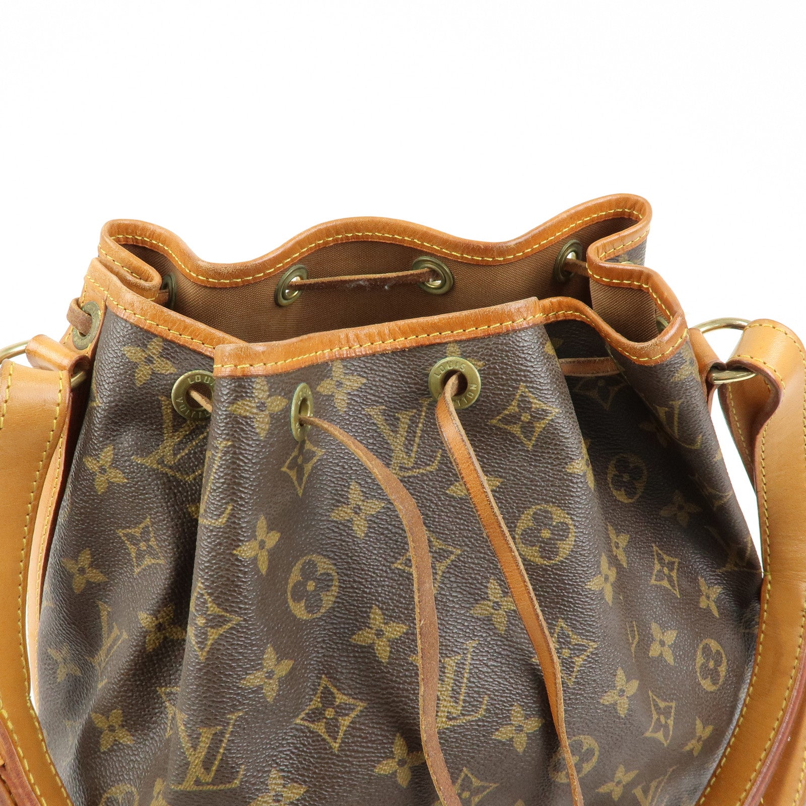 Louis Vuitton Monogram Petit Noe Shoulder Bag Brown M42226