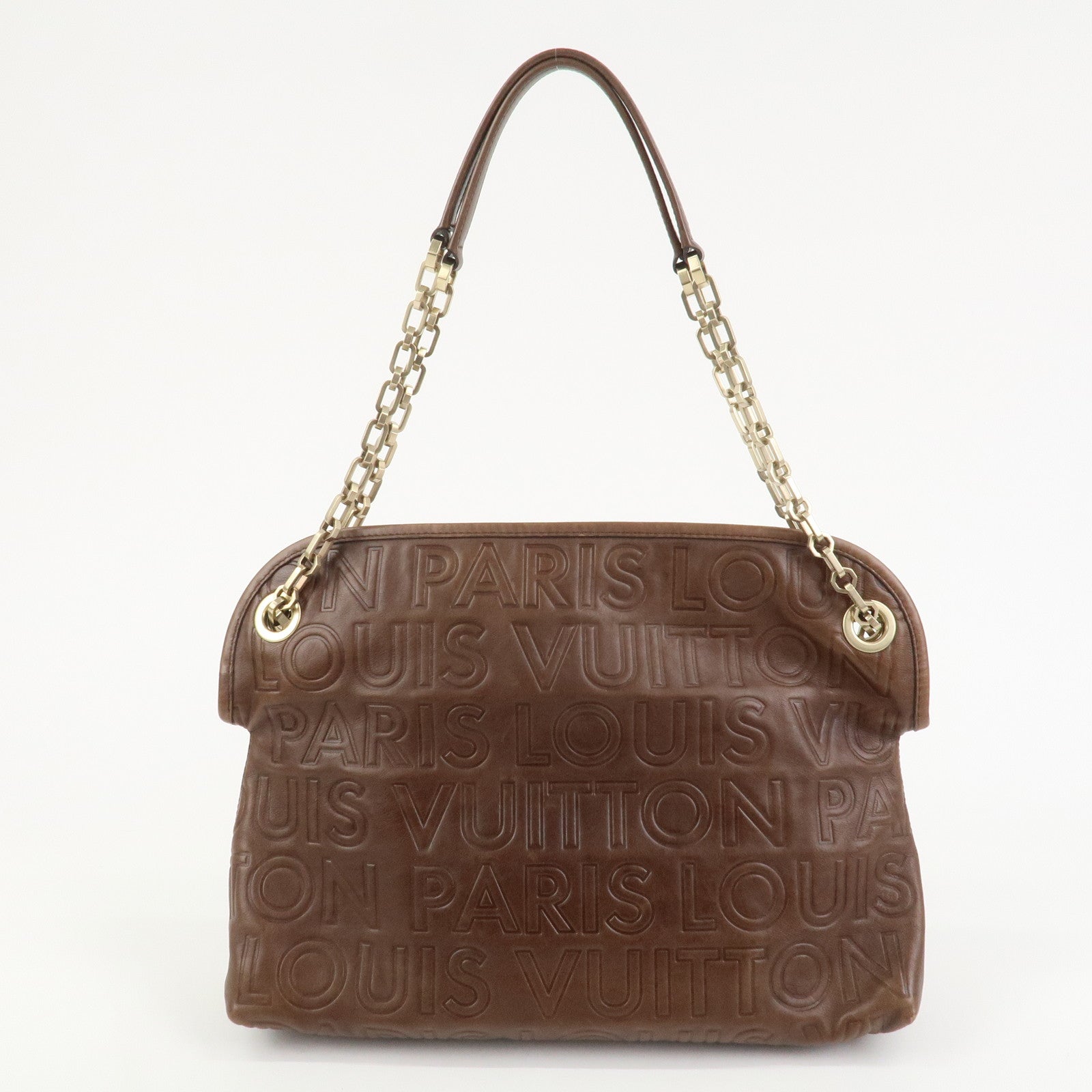 Louis Vuitton Paris Souple Wish Leather Shoulder Bag Brown M95830