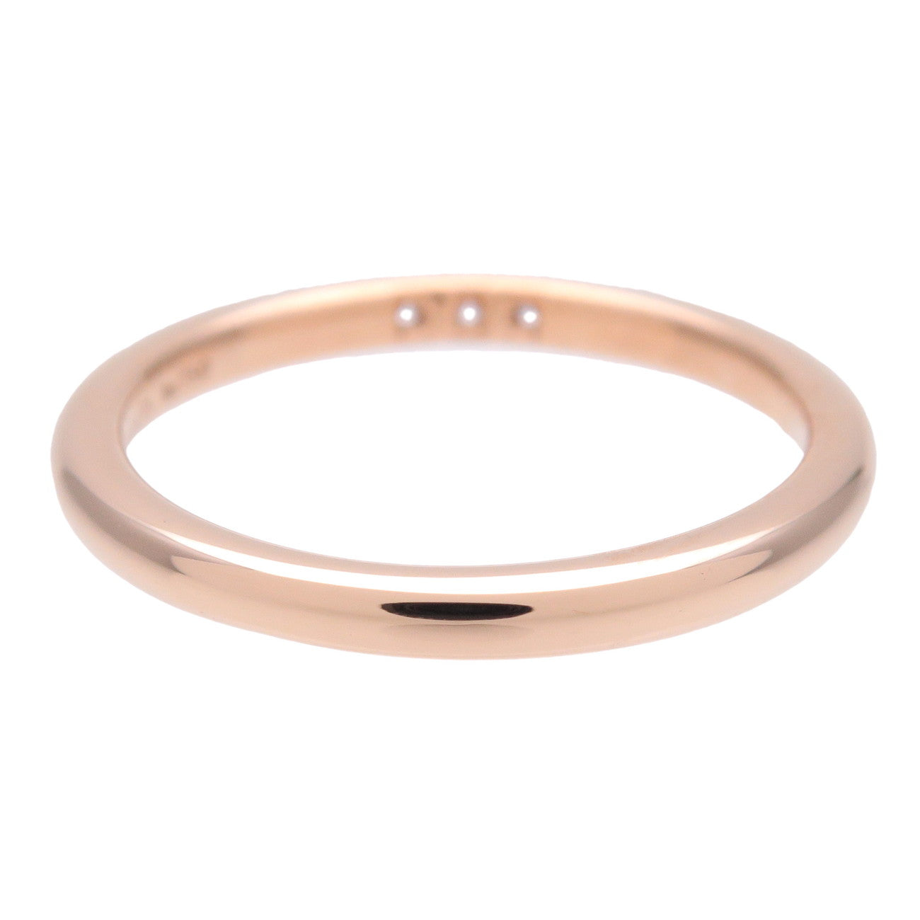 Tiffany & Co. Classic Band Ring 3P Diamond K18 750PG US4.5 EU48