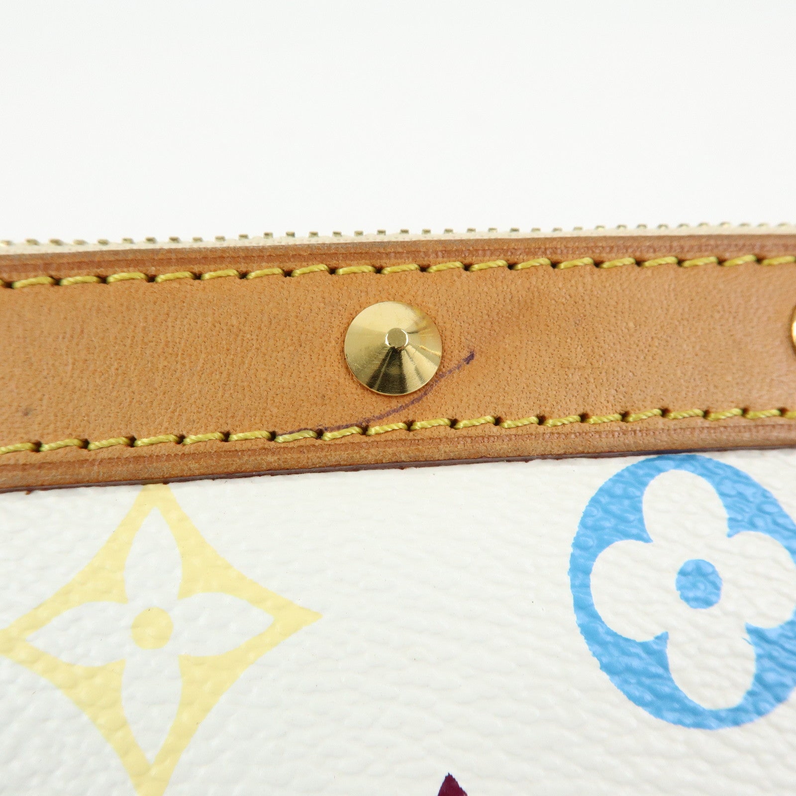 Louis Vuitton Monogram Multicolor Pochette Accessoires Blanc M92649