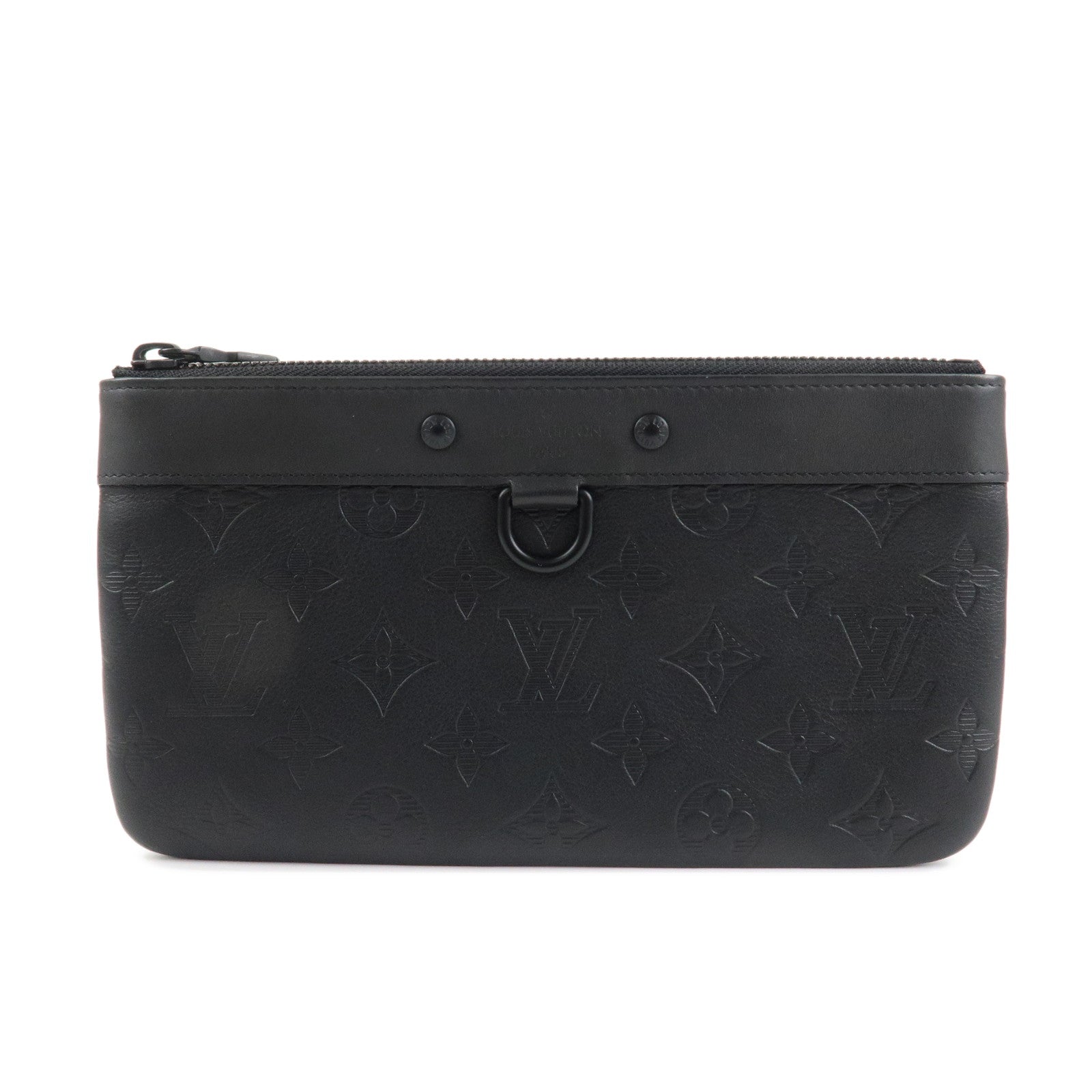 Louis Vuitton Monogram Shadow Pochette Discovery PM Black M44335 Used