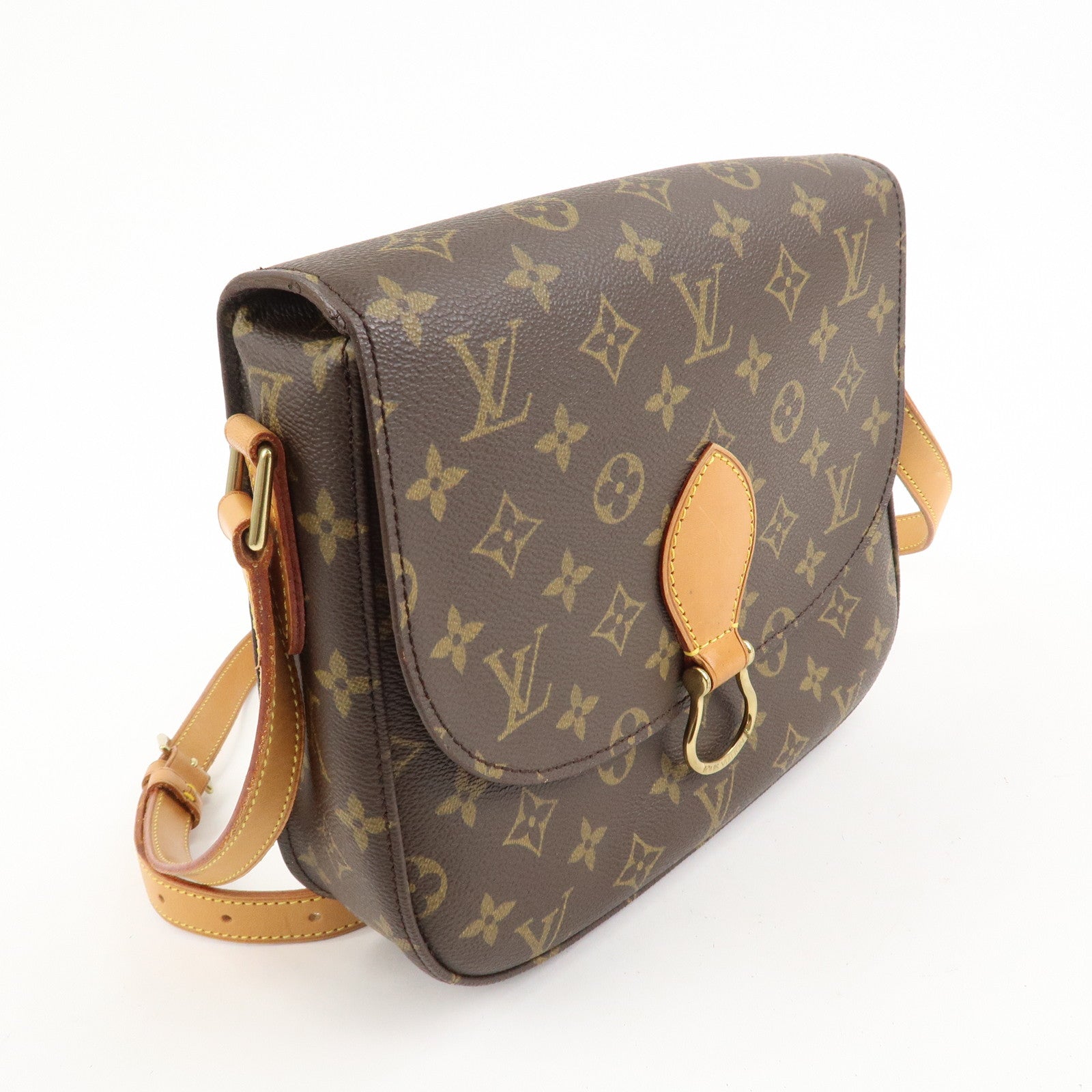 Louis Vuitton Monogram Saint Cloud GM Shoulder Bag Brown M51242 Used