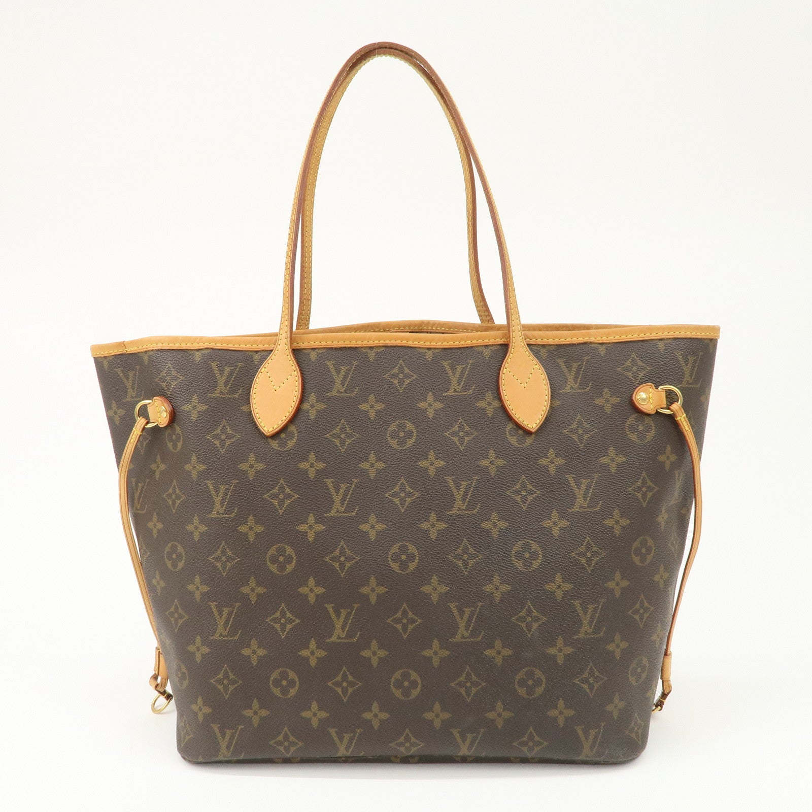 Louis Vuitton Monogram Neverfull MM Tote Bag Brown M40156