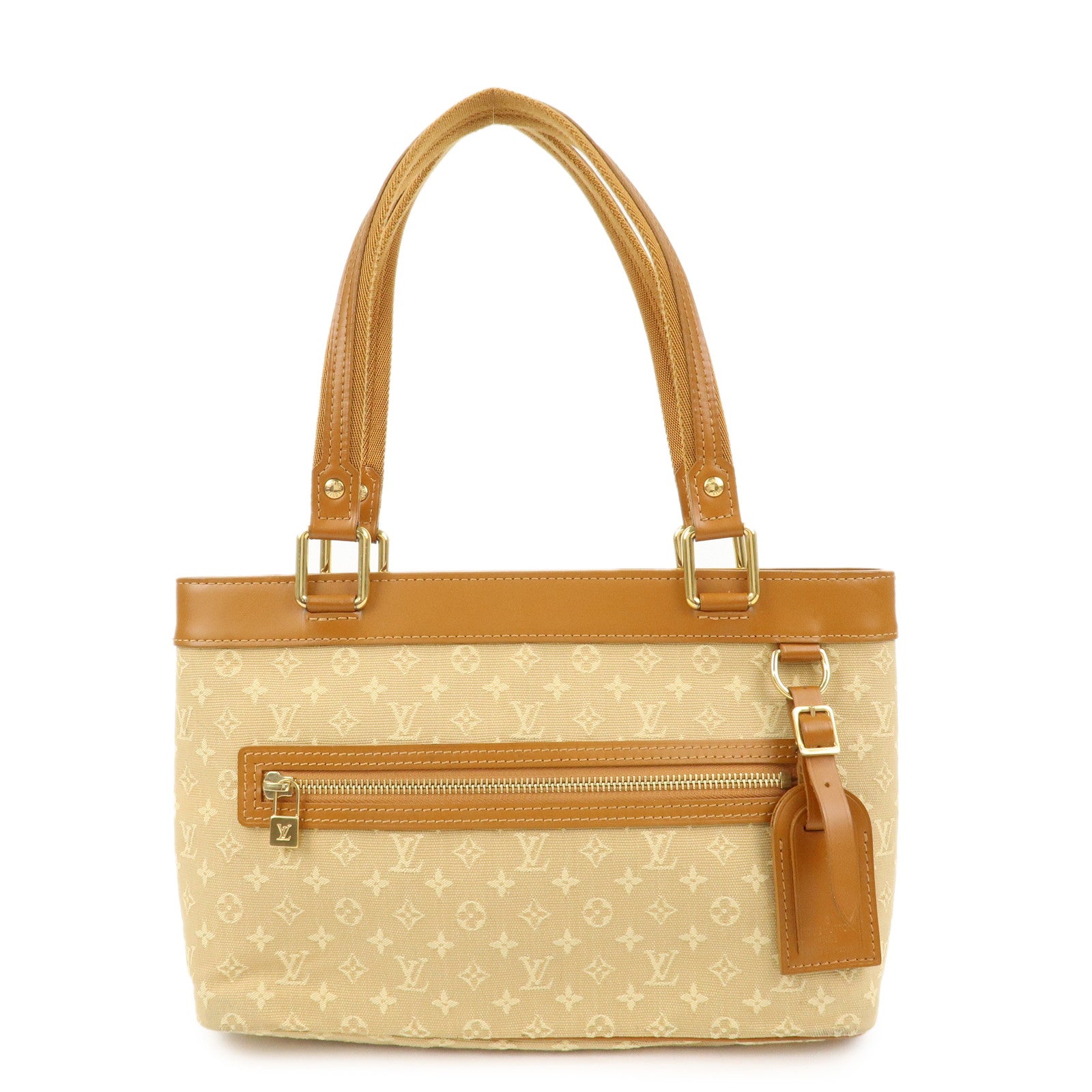 Louis Vuitton Monogram Mini Lucille PM Hand Bag Beige M92684
