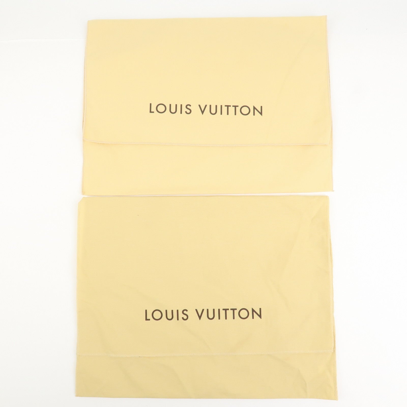Louis Vuitton Set of 12 Dust Bag Storage Bag Flap Beige
