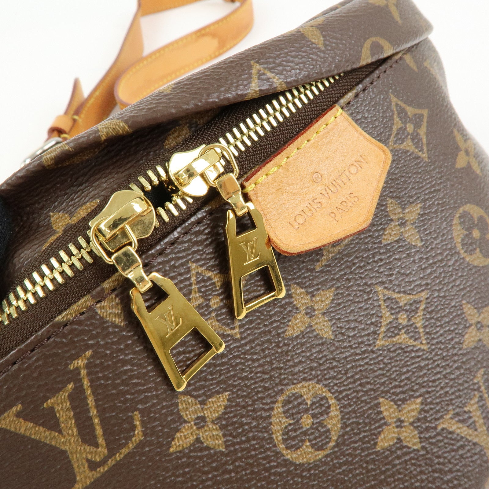 Louis Vuitton Monogram Bum Bag Crossbody Shoulder Bag Brown M43644