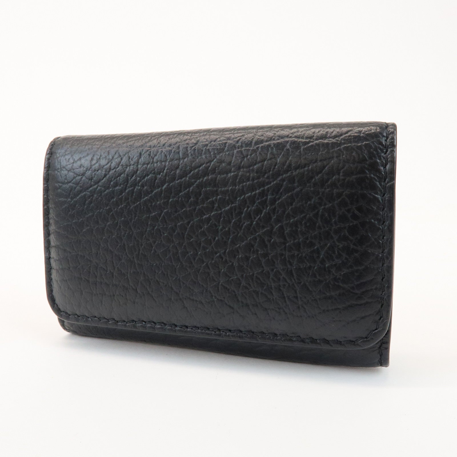 Maison Margiela Leather 6 hooks Key Case Key Holder Black