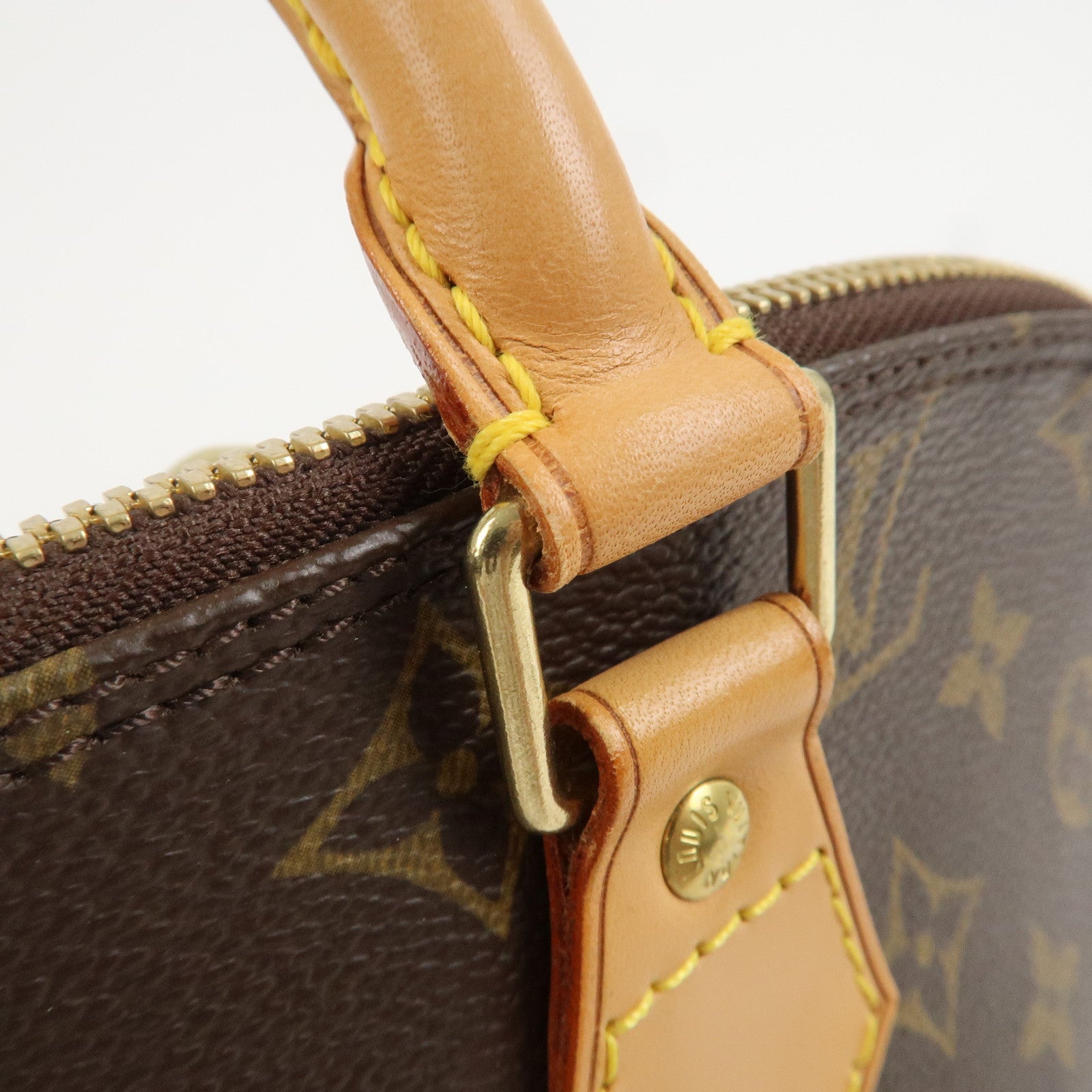 Louis Vuitton Monogram Alma Hand Bag Brown M51130