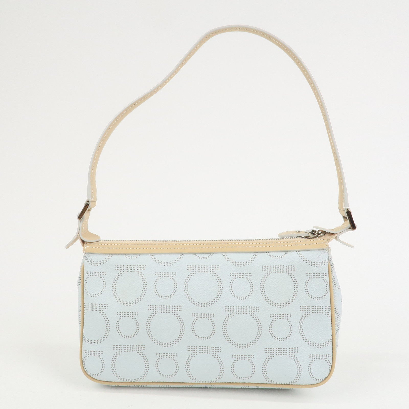 Ferragamo Gancini Leather Hand Bag Shoulder Bag AAU-21 7497