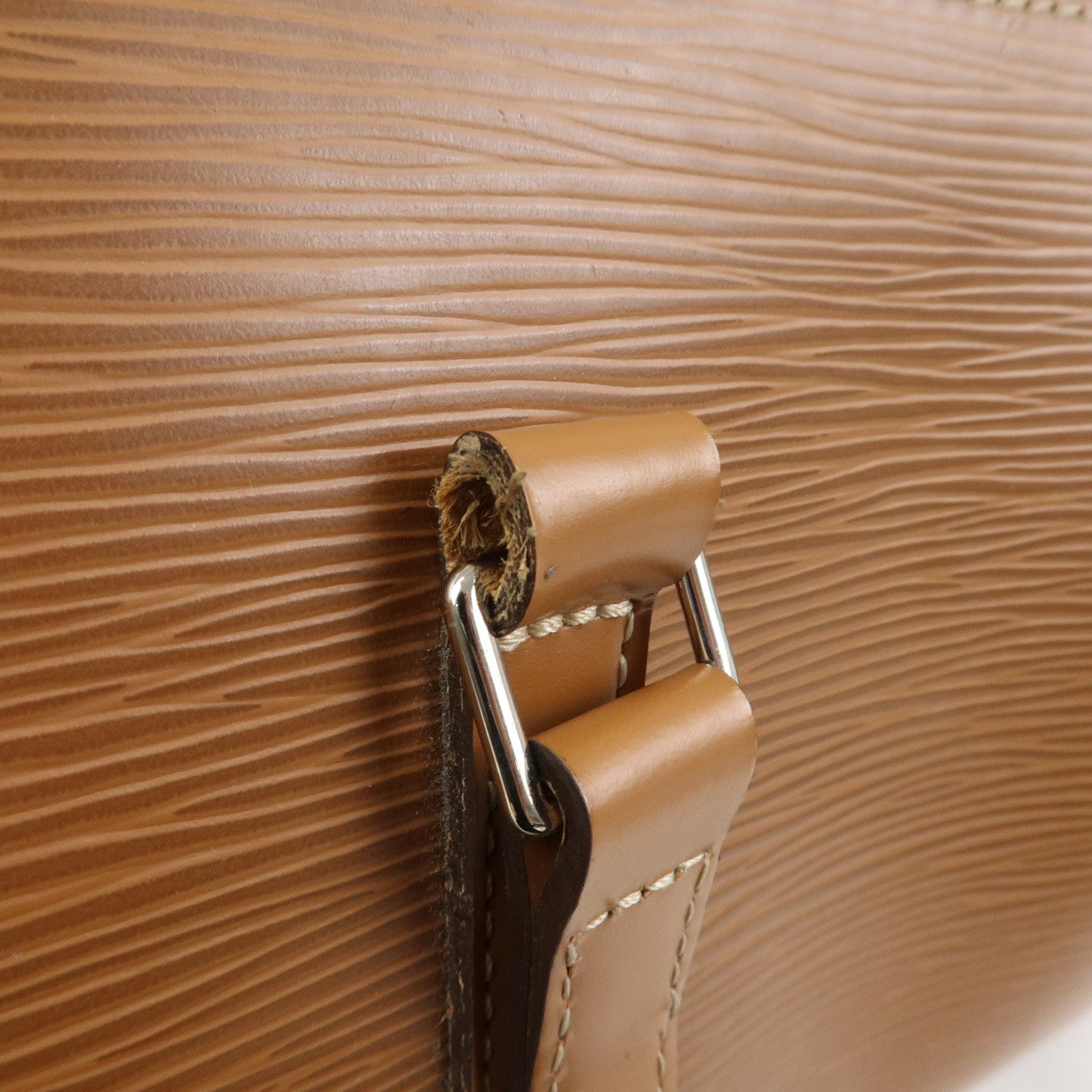 Louis Vuitton Epi Soufflot Hand Bag Shoulder Bag Zipang Gold M52228