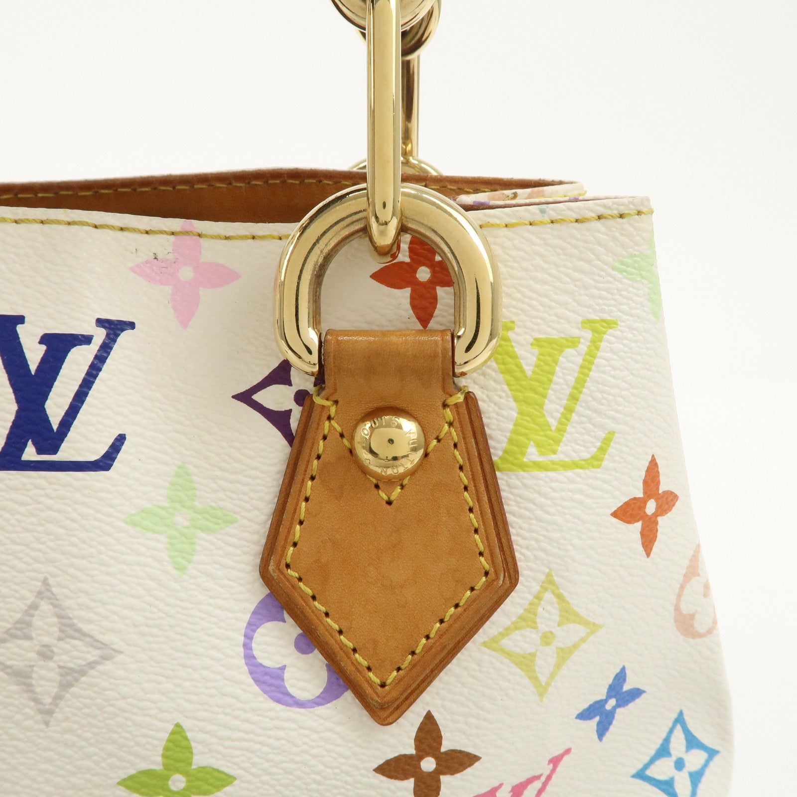 Louis Vuitton Monogram Multicolor Audra Hand Bag Blanc M40047