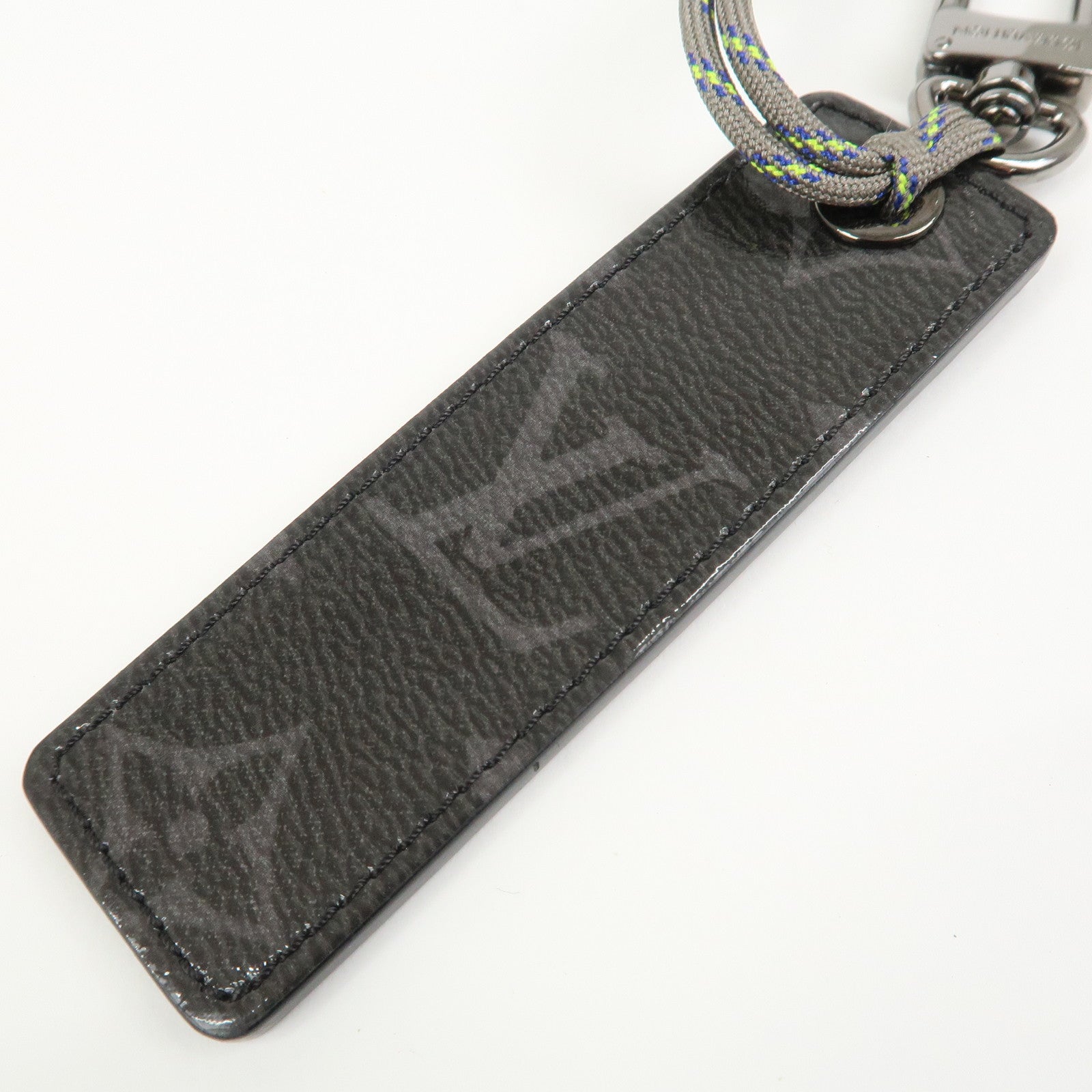 Louis Vuitton Monogram Porte Cles Fluo Tag Leather Key Charm MP0929