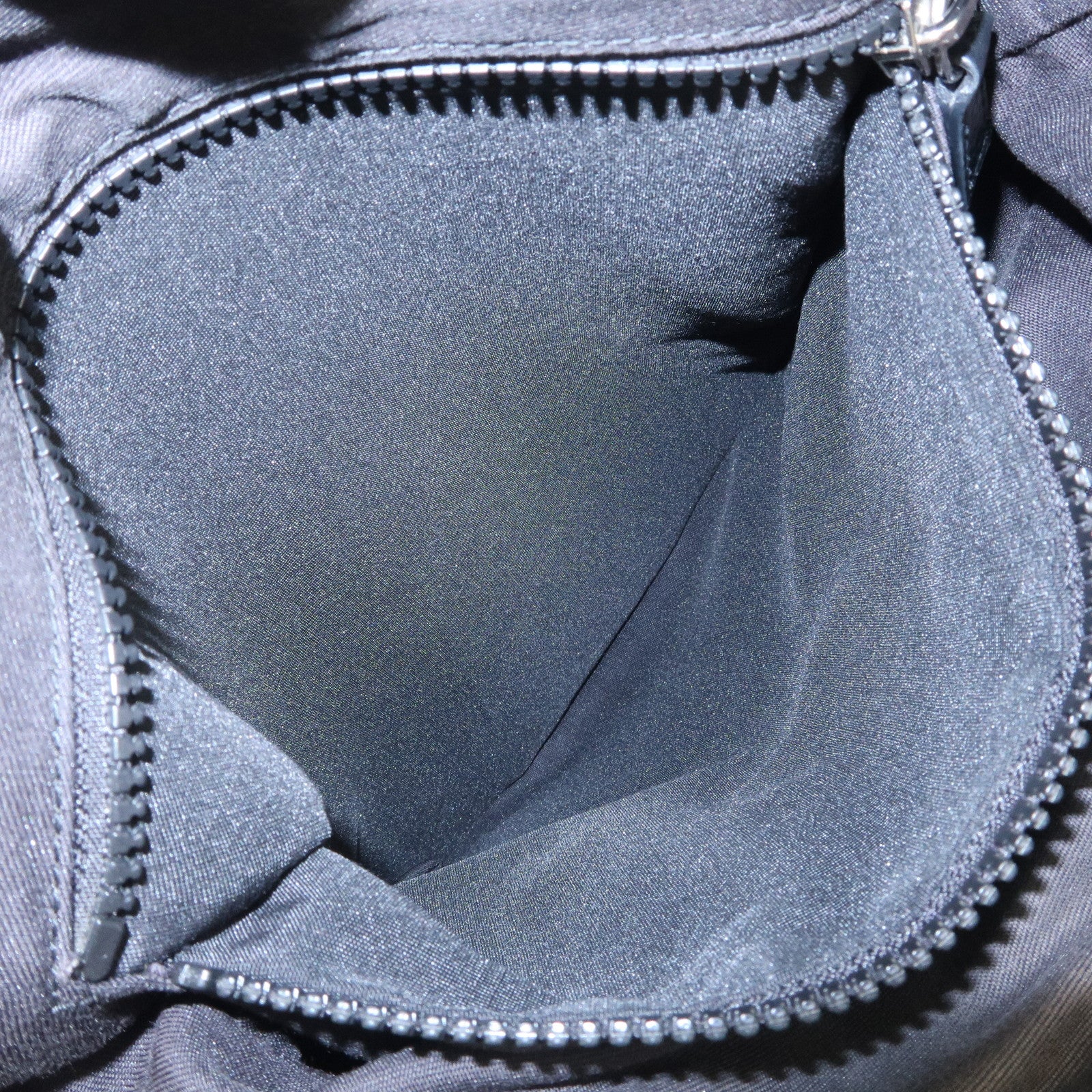 GUCCI Sherry GG Nylon Leather Shoulder Bag Black 509639