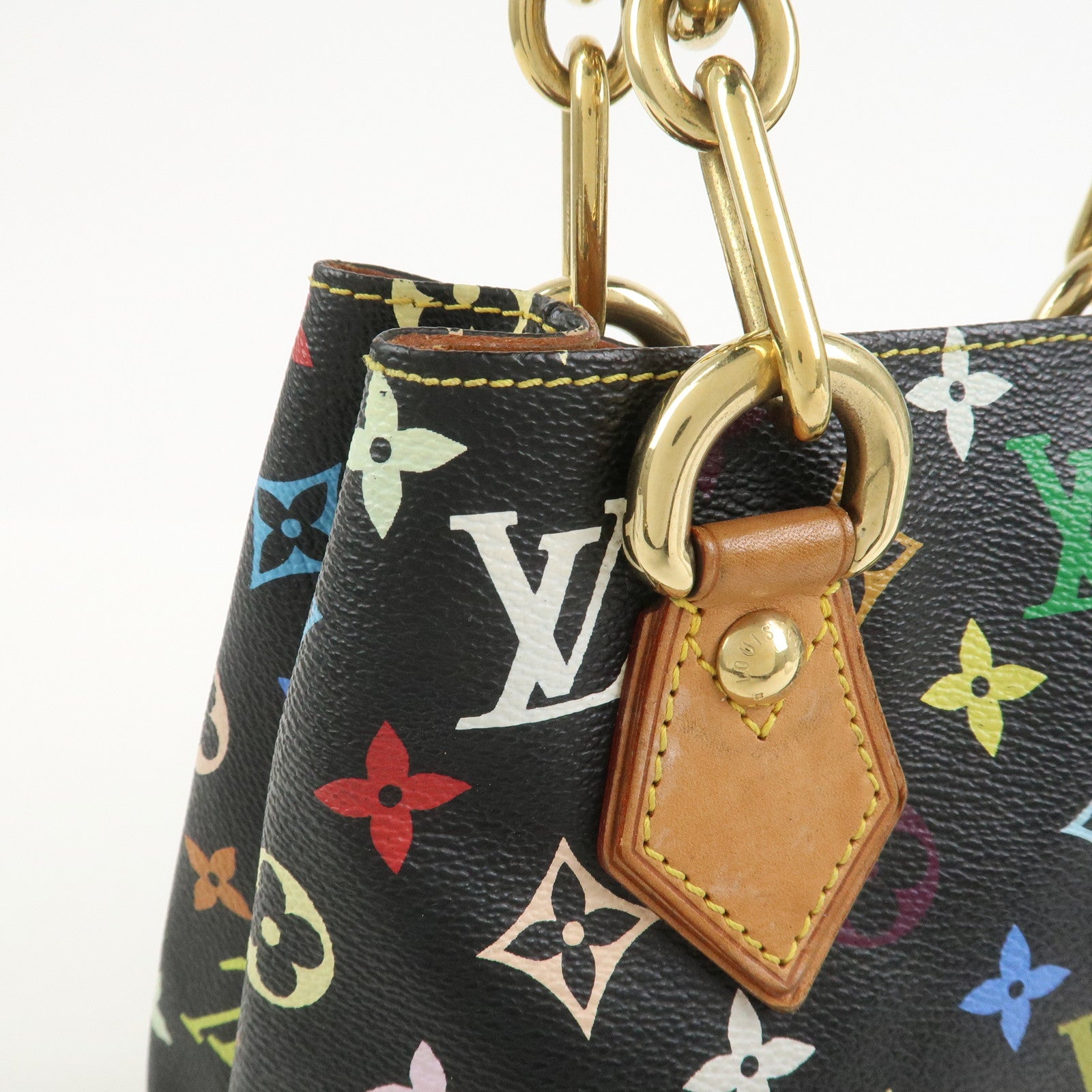 Louis Vuitton Monogram Multicolor Audra Hand Bag Noir Black M40048