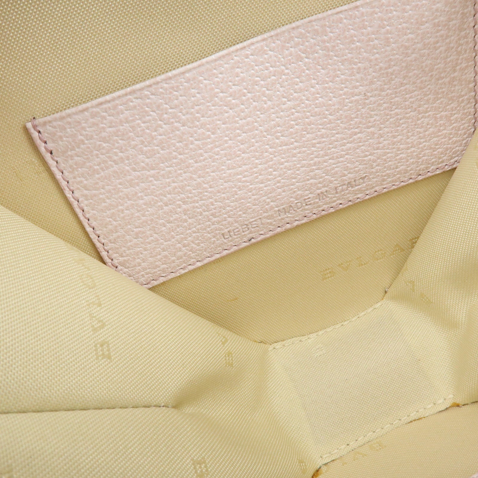 BVLGARI B-Zero1 Yo-Yo Leather Shoulder Bag Crossbody Bag Light Pink