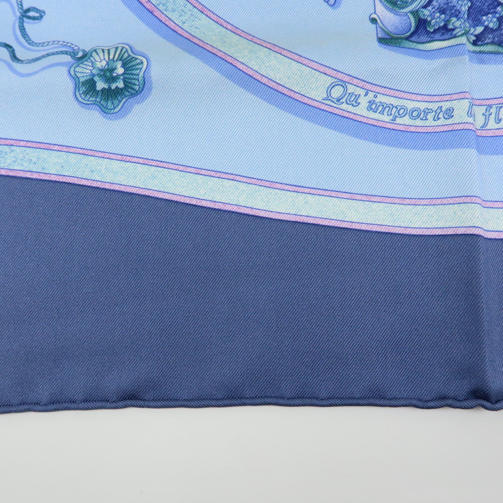 Hermes Carre 90 Silk 100% Scarf Pourvu qu'on ait l'ivresse Navy
