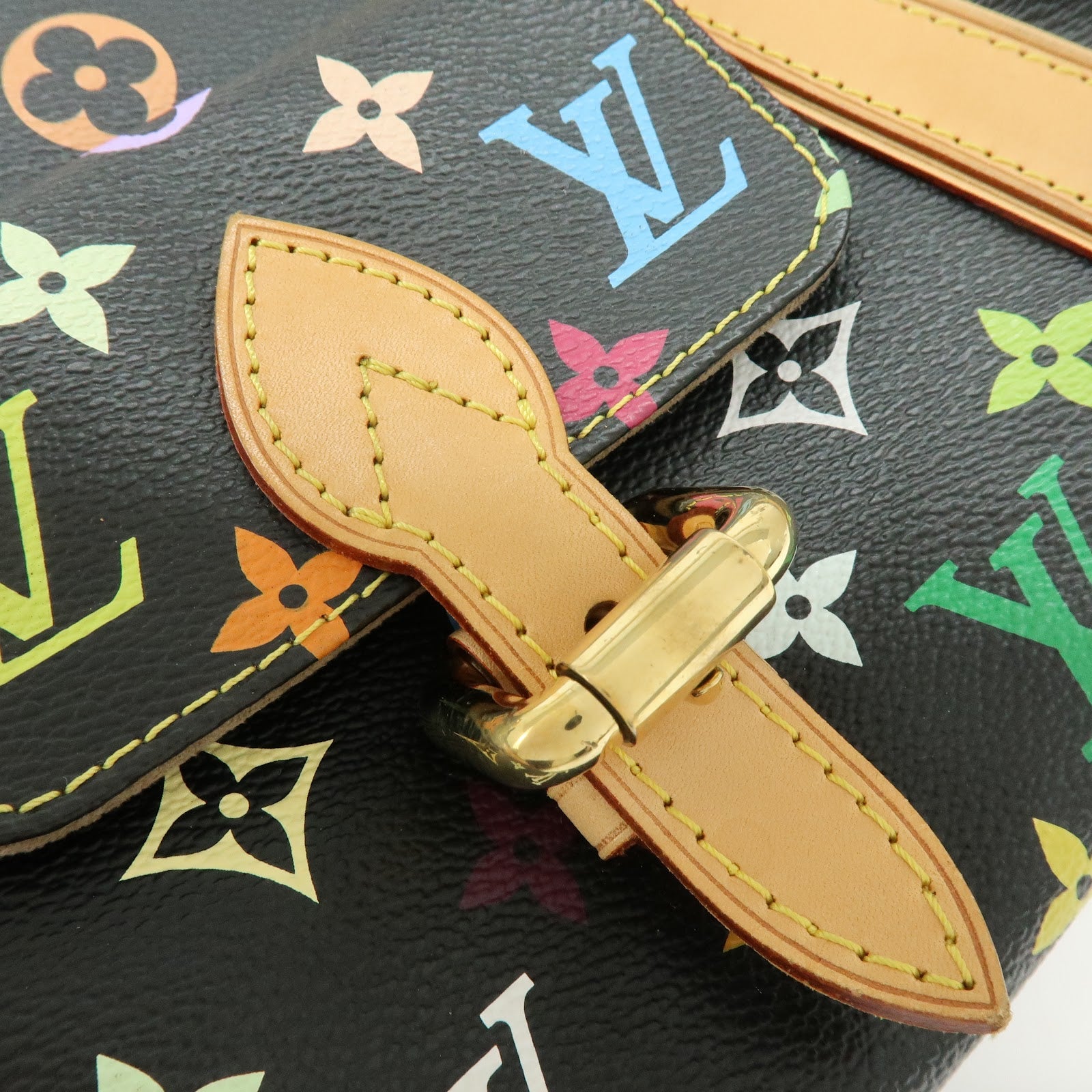 Louis Vuitton Monogram Multicolor Priscilla Hand Bag Noir M40097