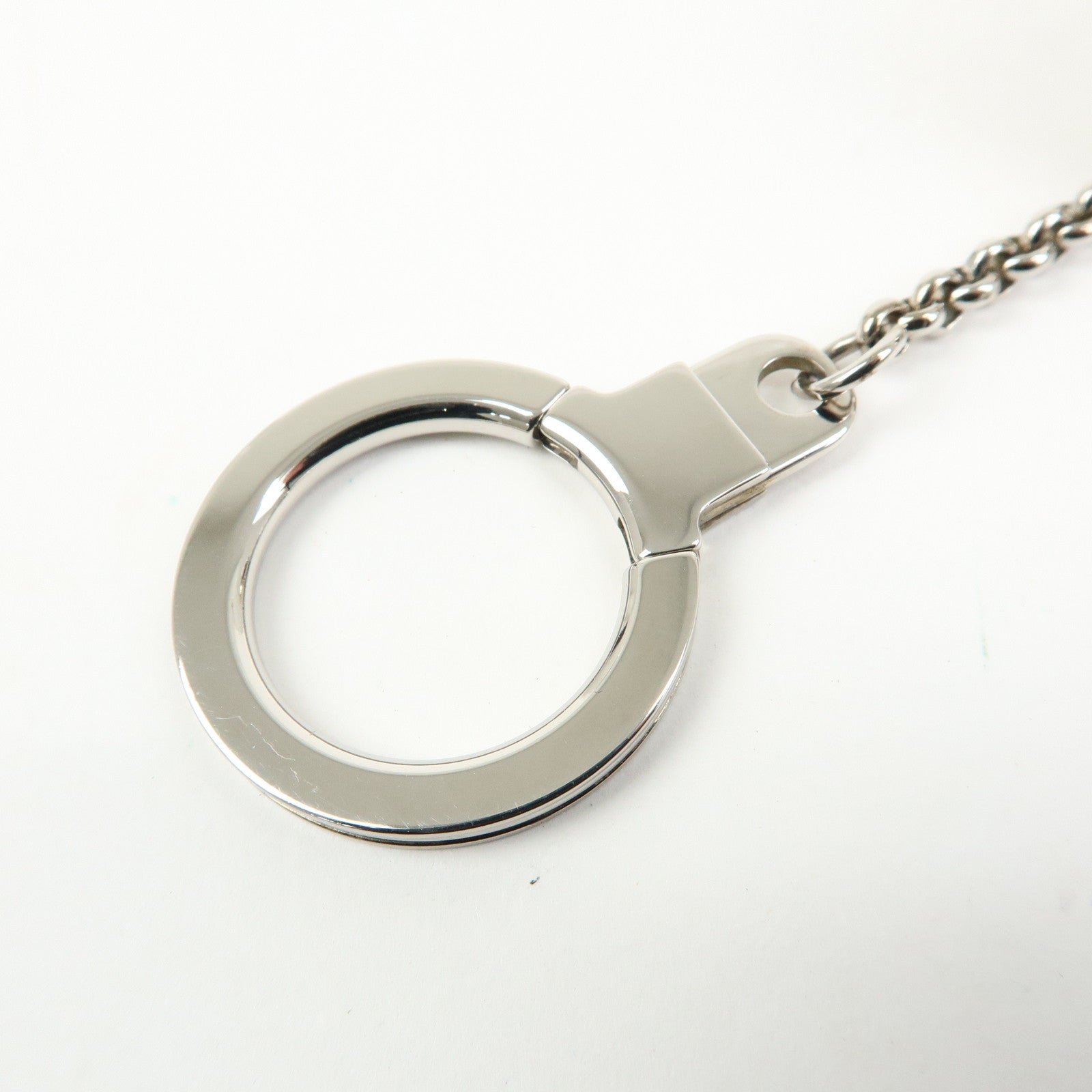 Louis Vuitton Porte Cles Glitter Bag Charm Key Chain Silver M65378