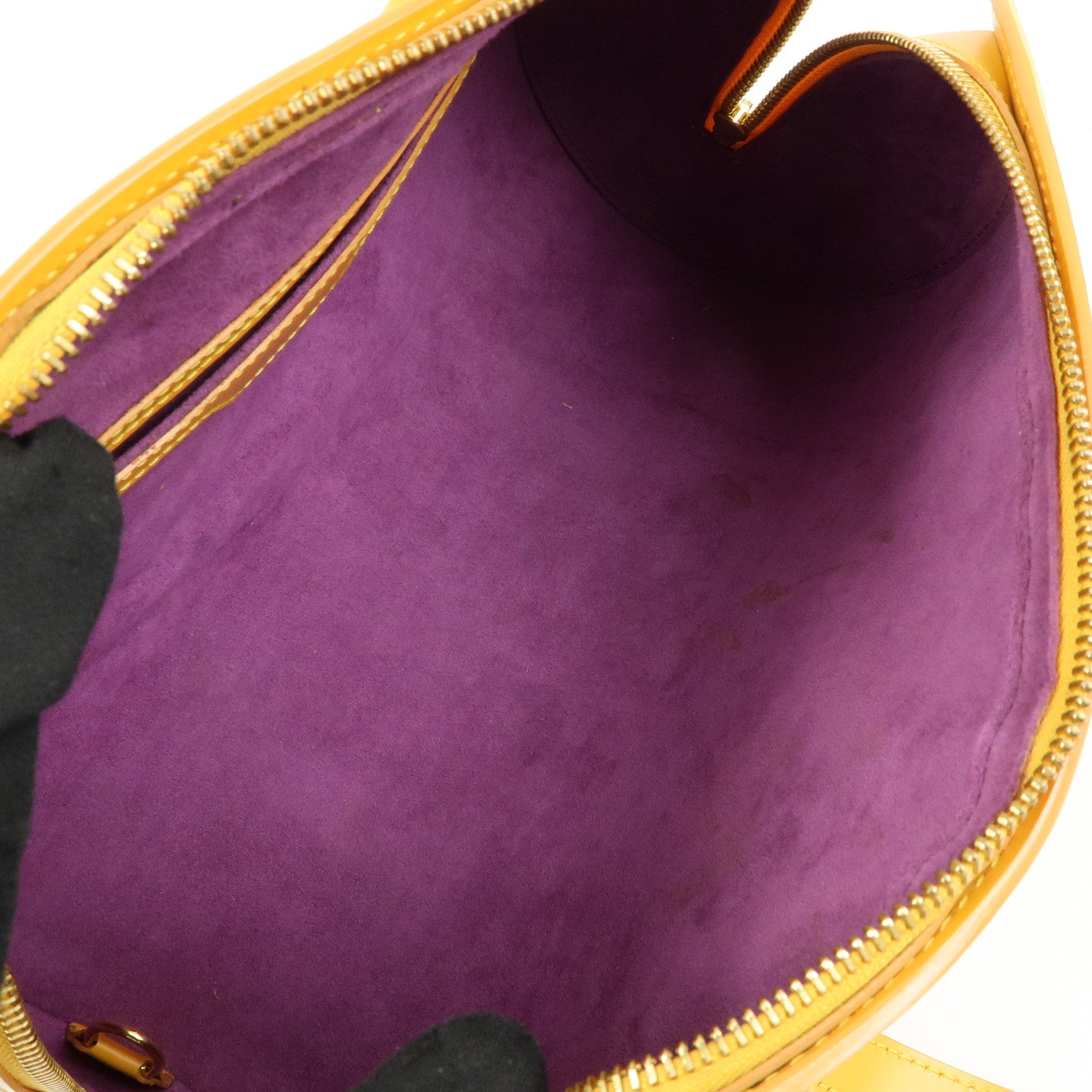 Louis Vuitton Epi Leather Soufflot Hand Bag Tassili Yellow M52229