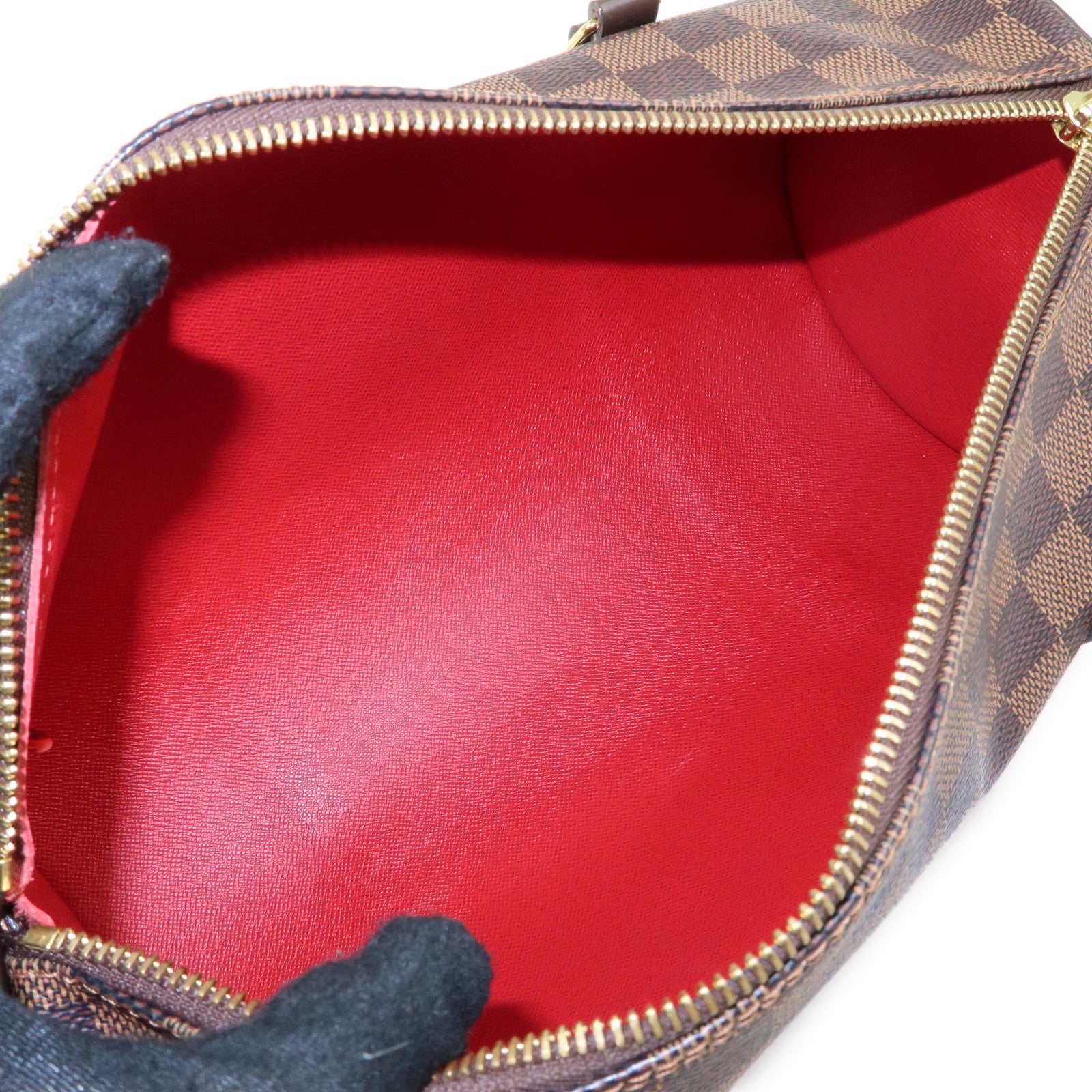 Louis Vuitton Damier Ebene Papillon 30 Hand Bag Brown N51303