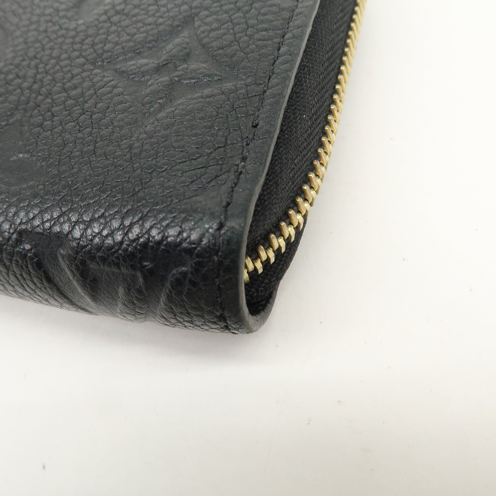 Louis Vuitton Monogram Empreinte Zippy Wallet Noir M61864