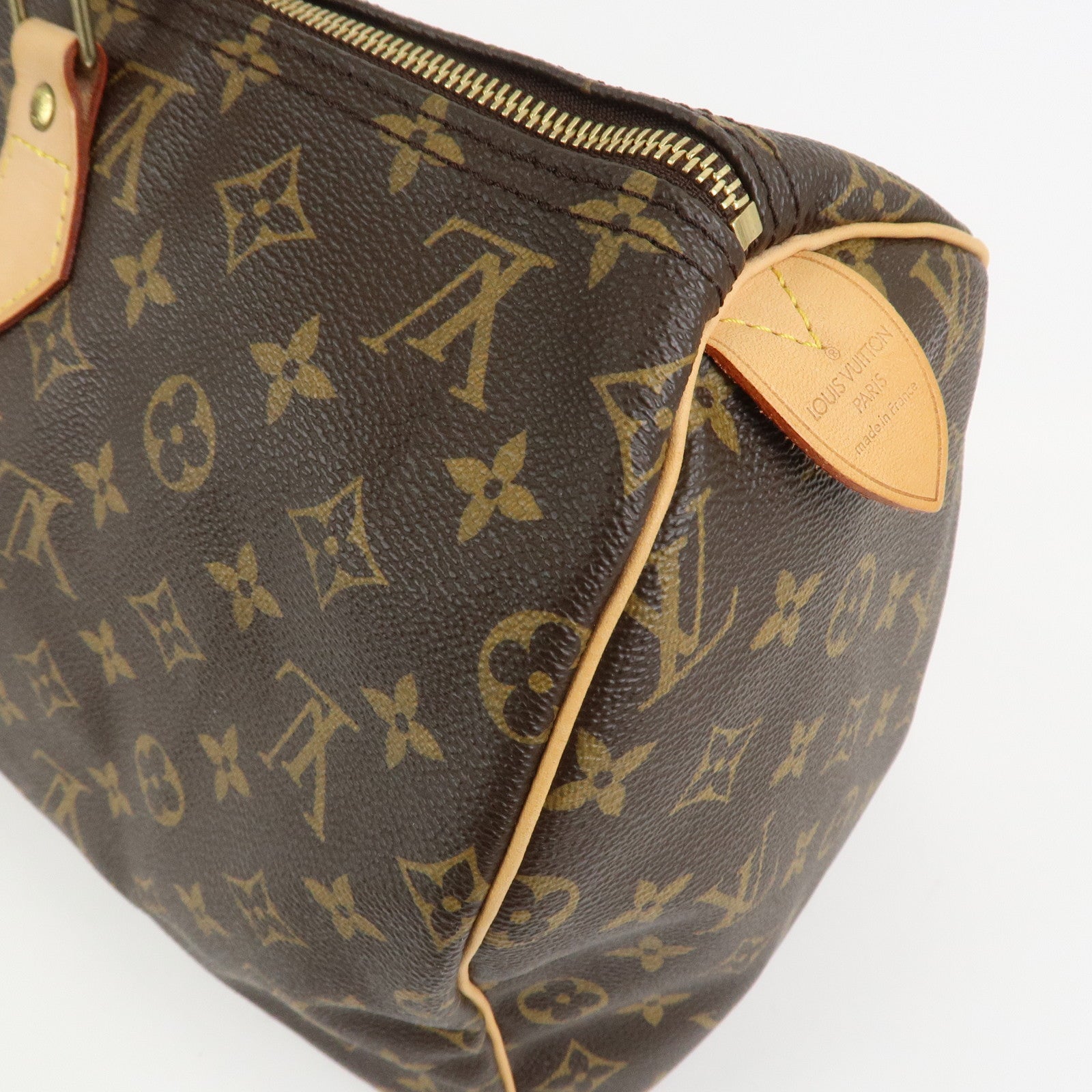 Louis Vuitton Monogram Speedy 40 Hand Bag Boston Bag Brown M41522