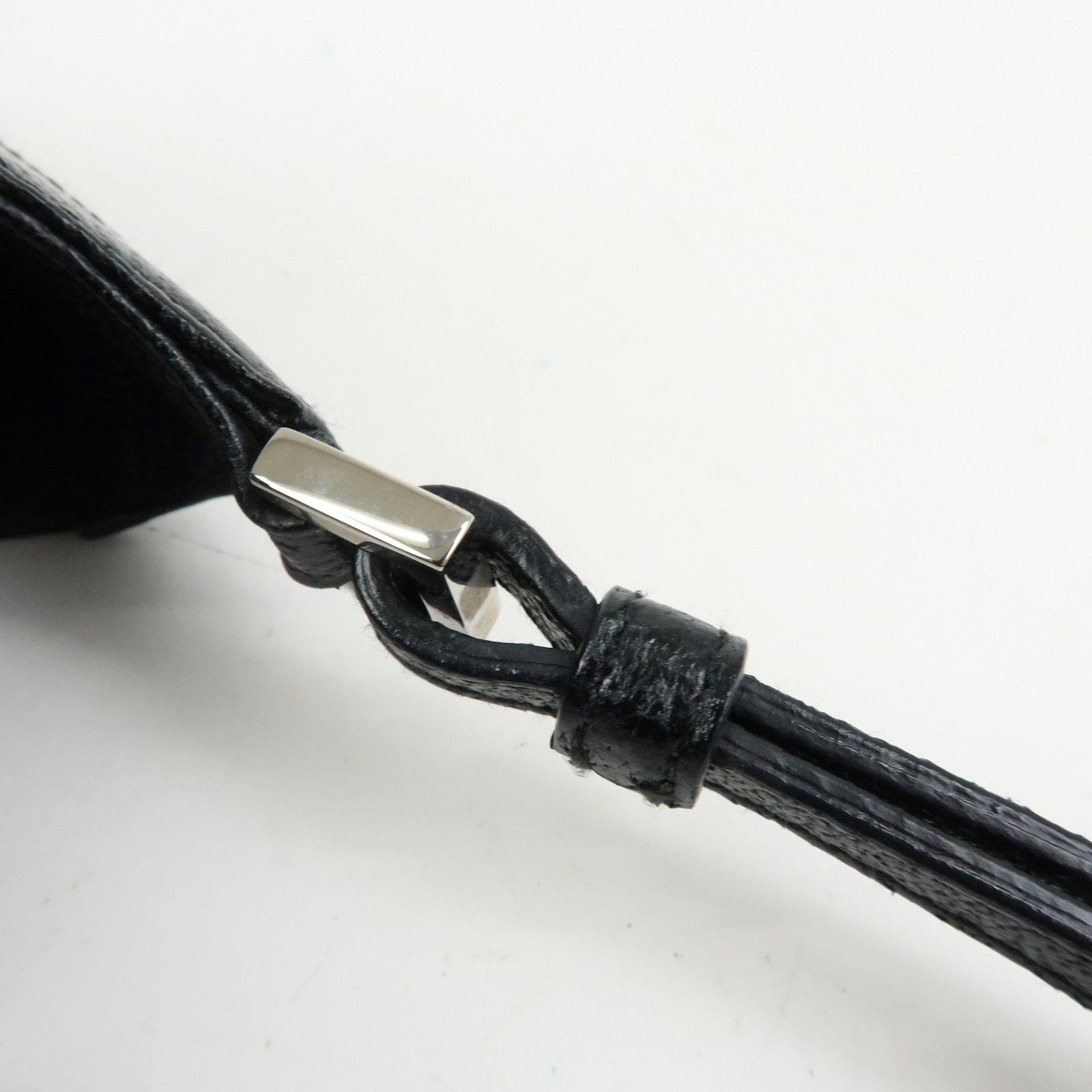 GUCCI Jackie Nylon Leather Shoulder Bag Hand Bag Black 001・3876