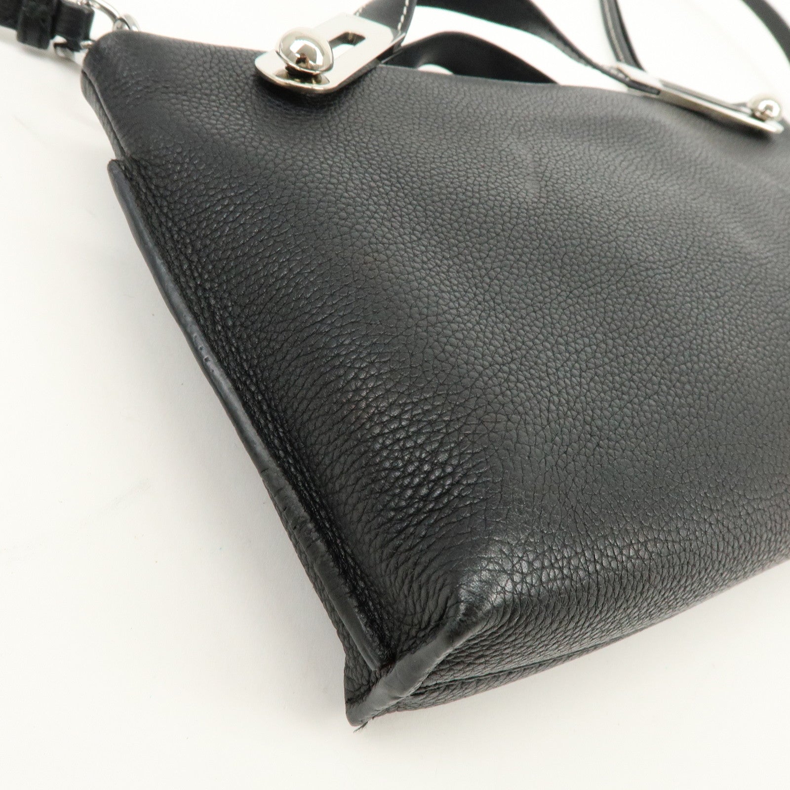 LOEWE Anagram Missy Small Calf Leather 2Way Bag Shoulder Bag Black