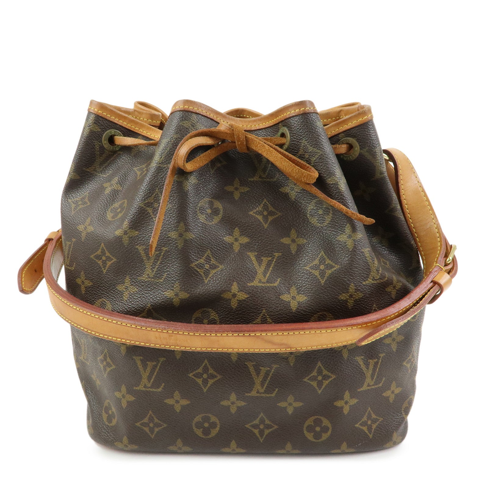 Louis Vuitton Monogram Petit Noe Shoulder Bag Brown M42226