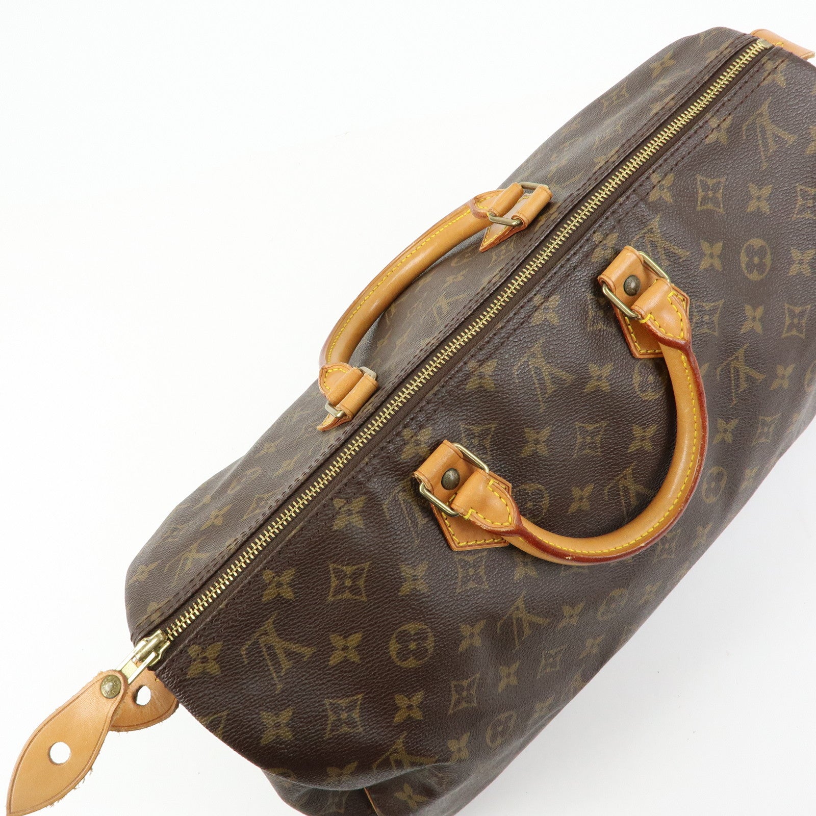 Louis Vuitton Monogram Speedy 40 Hand Bag Boston Bag Brown M41522