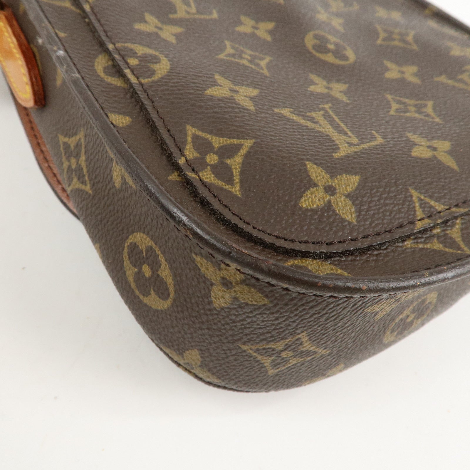 Louis Vuitton Monogram Saint Cloud MM Shoulder Bag Brown M51243 Used